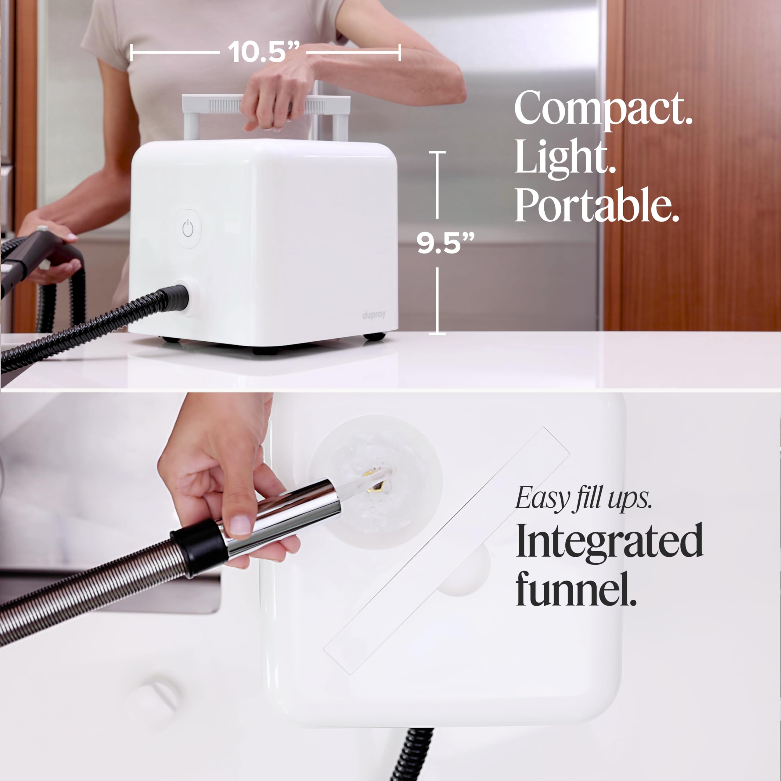 Dupray Neat Steam Cleaner With 22 Piece. Powerful Multipurpose Portable Steamer For Floors, Cars, Tiles Grout Cleaning Chemical