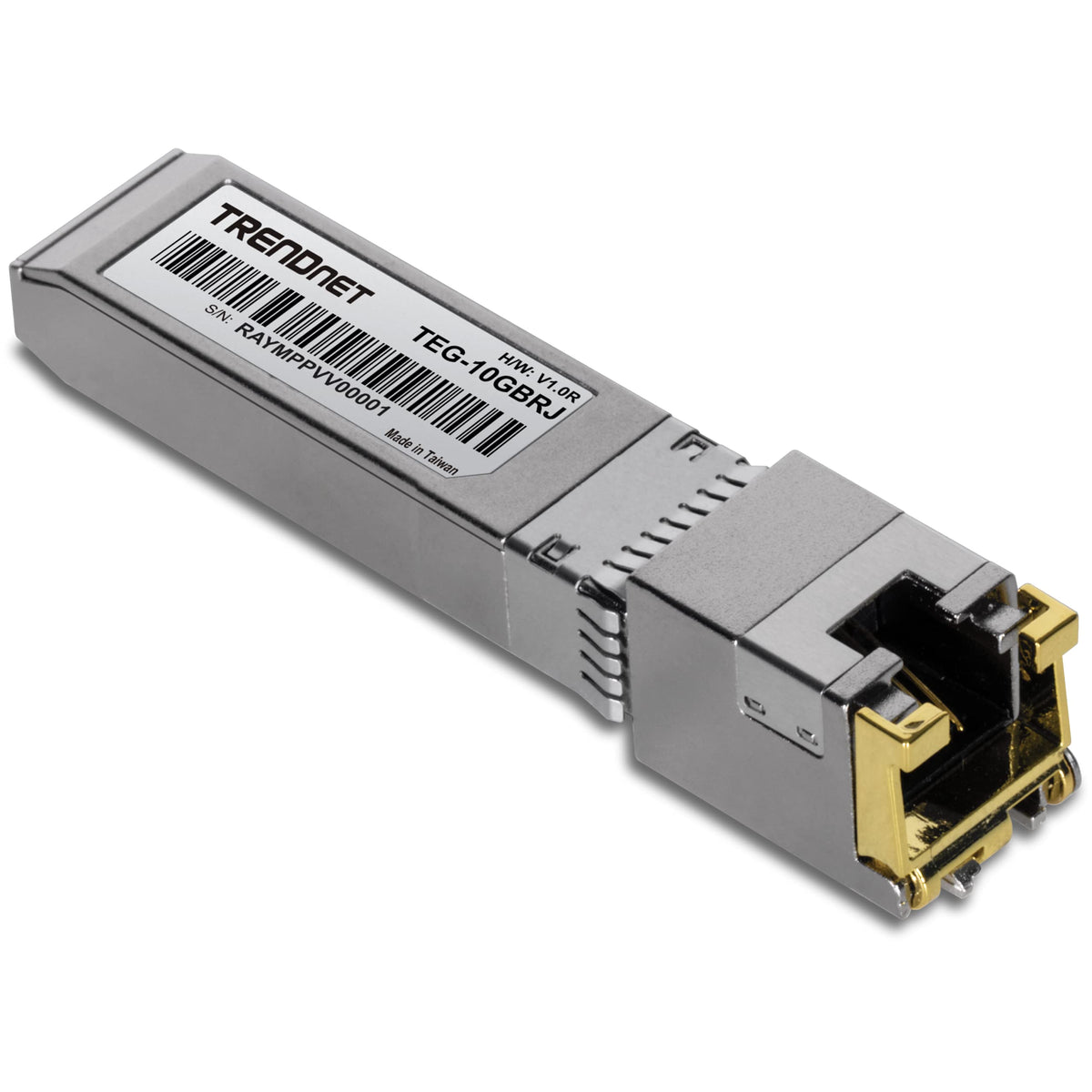 Trendnet 10G Rj 45 Copper Sfp+ Module, Convert A Standard Sfp+ Slot Into A Rj 45 Multi Gigabit Port, Connect Devices Up To 30M (