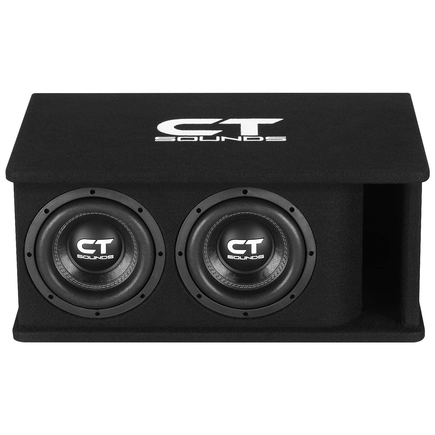 Ct Sounds Dual 8    1600W Loaded Tropo Series Ported Car Subwoofer Box   Tropo 2X8D4