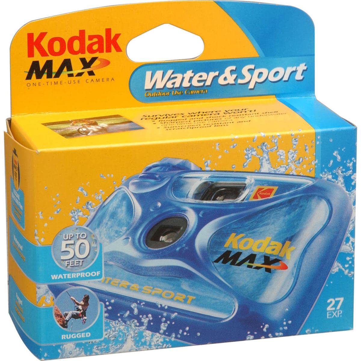 Kodak Sport Underwater Waterproof 800 Iso 35Mm Single Use Camera