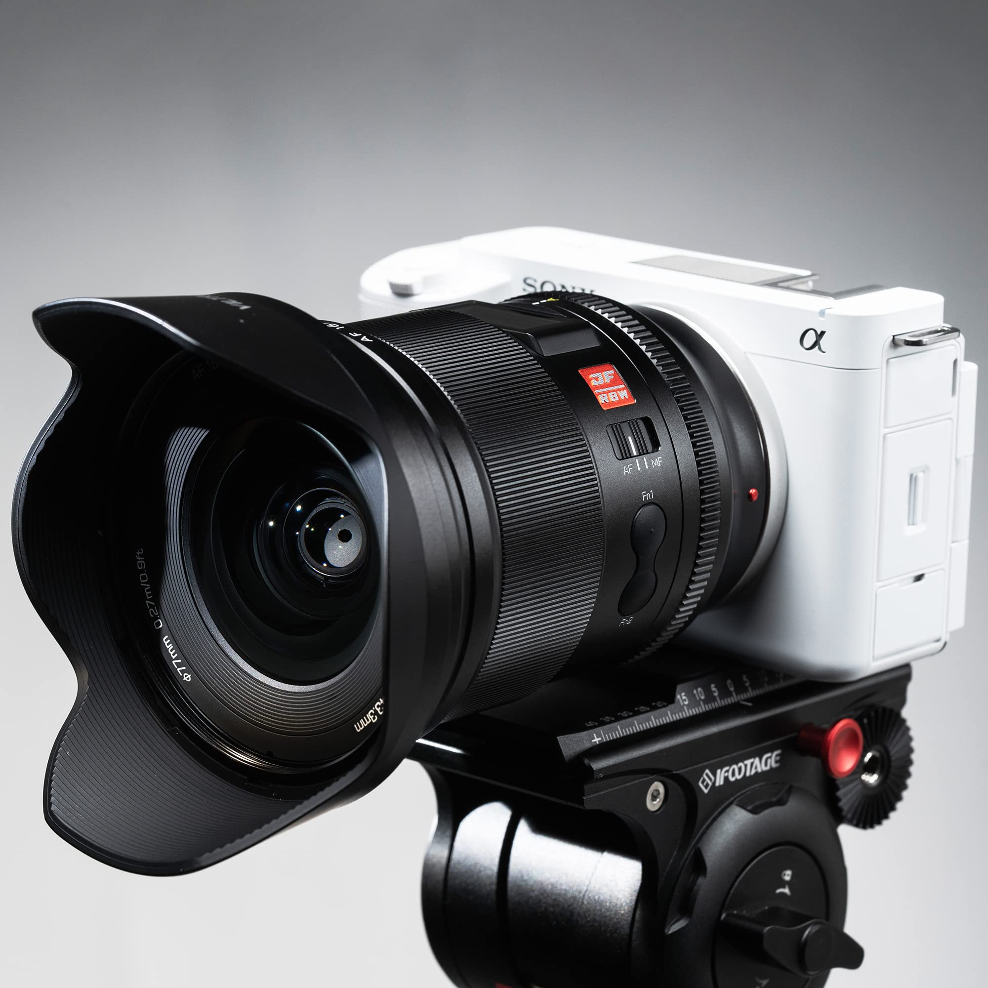 Viltrox Af 16Mm F/1.8 Fe Full Frame Lens For Sony E, Autofocus Lens With Built In Lcd Screen, Large Aperture For Sony E Mount A7