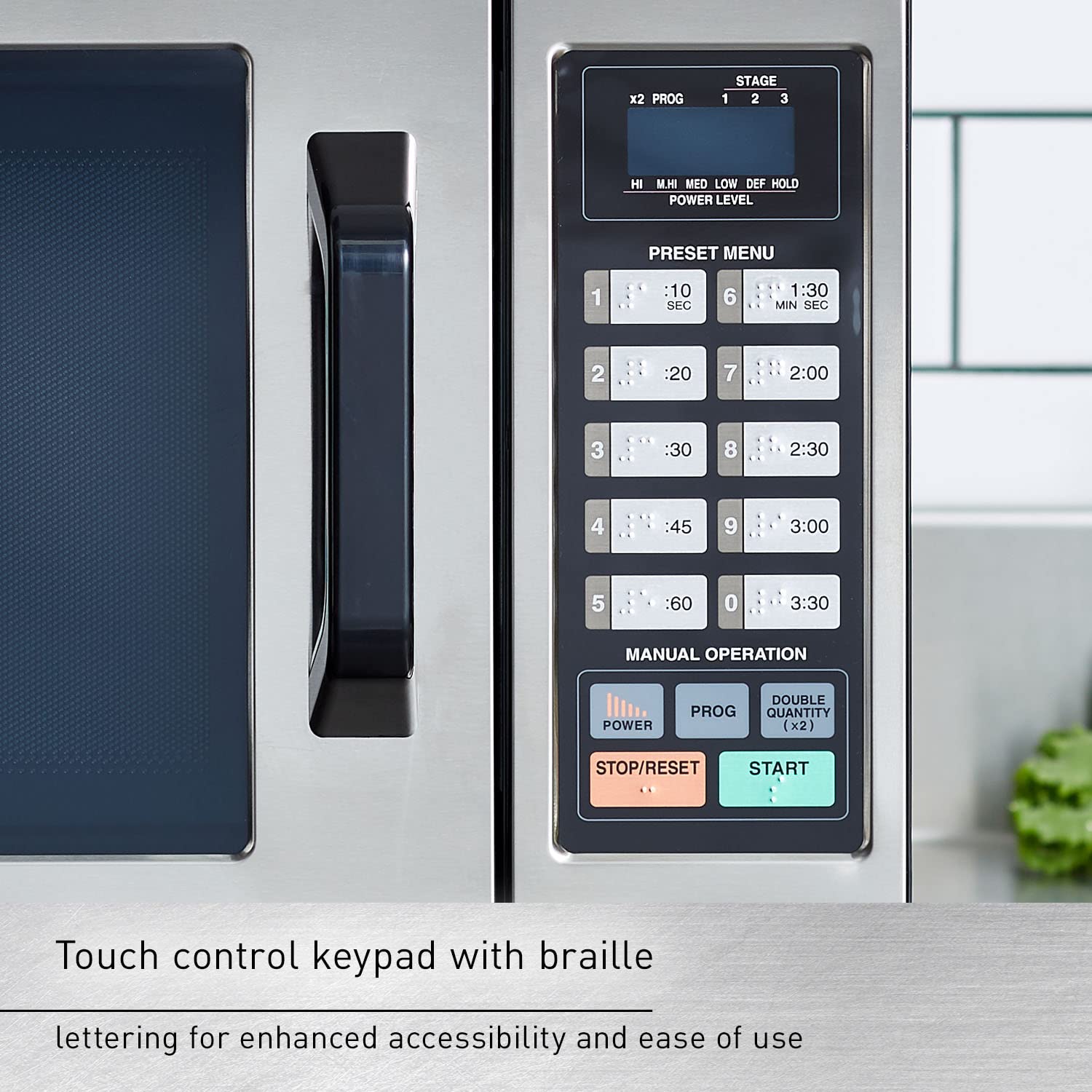 Panasonic Consumer Ne1054F 1000 Watt Commercial Microwave Oven With 10 Programmable Memory, Stainless