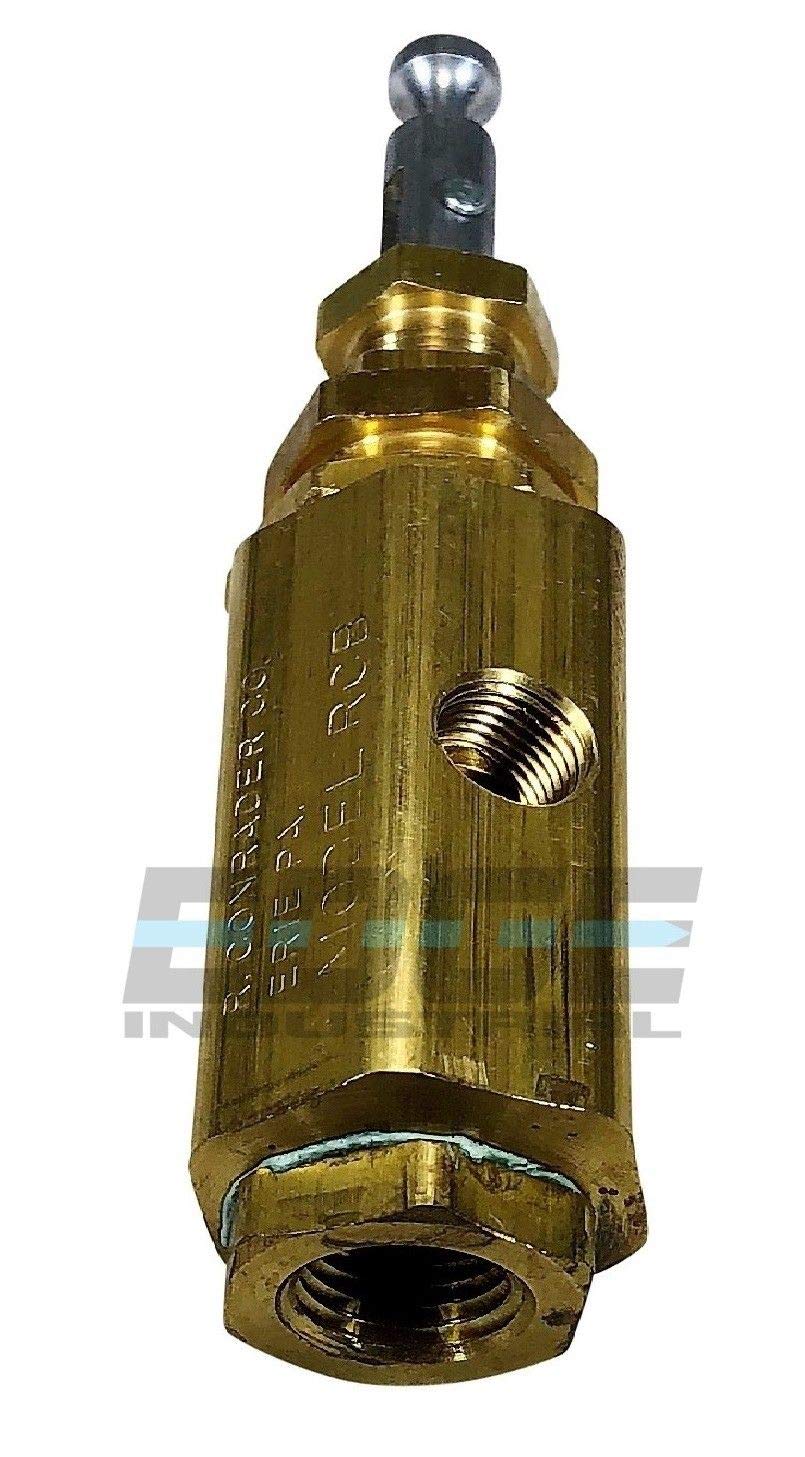 Conrader Pilot Discharge Unloader Valve For Air Compressor 1/4'' Female Npt Fnpt (100 120 Psi)