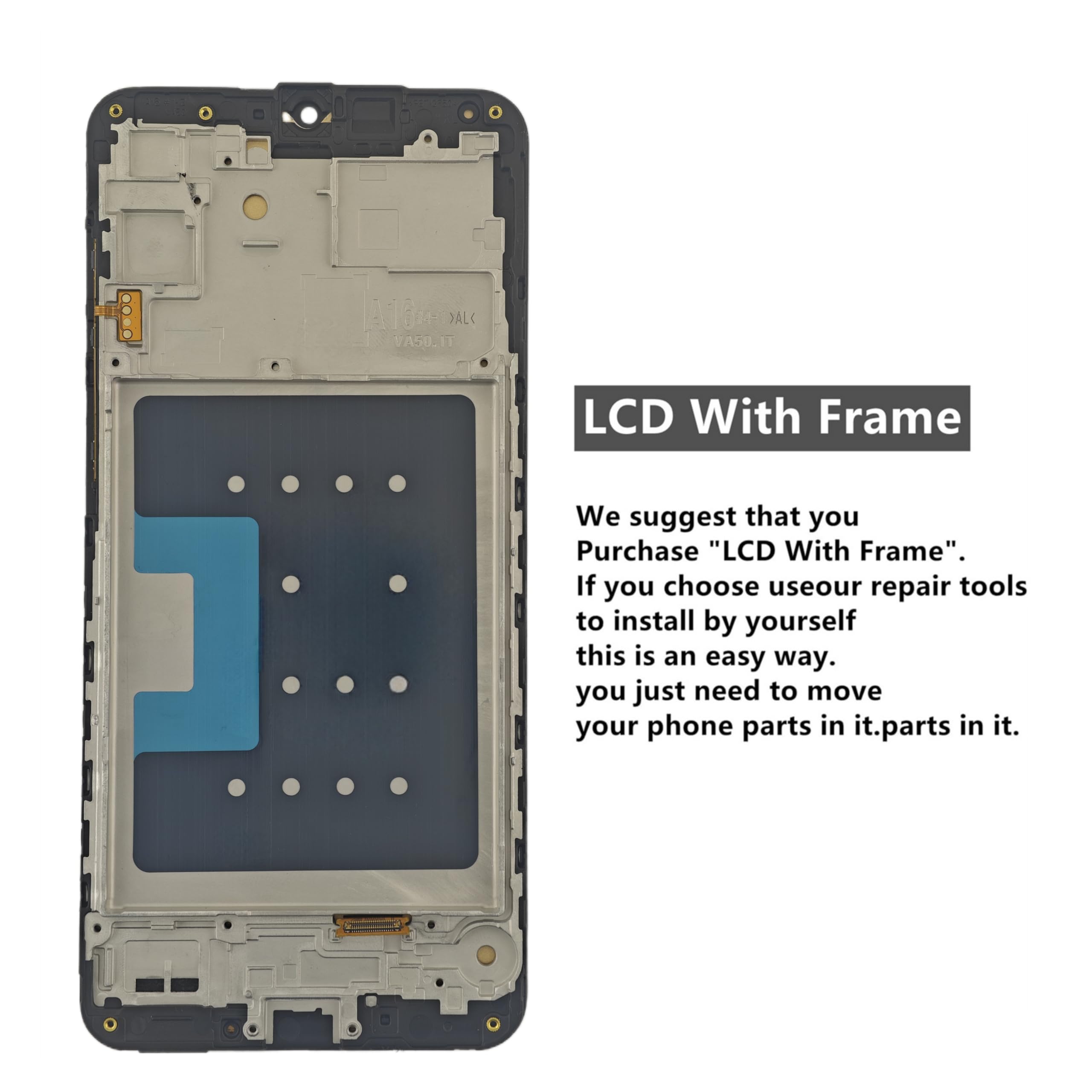 Ztooyo For Samsung Galaxy A16 5G Screen Replacement For Samsung A16 Screen Replacement With Frame Kit A166E A166U A166P S166V A1