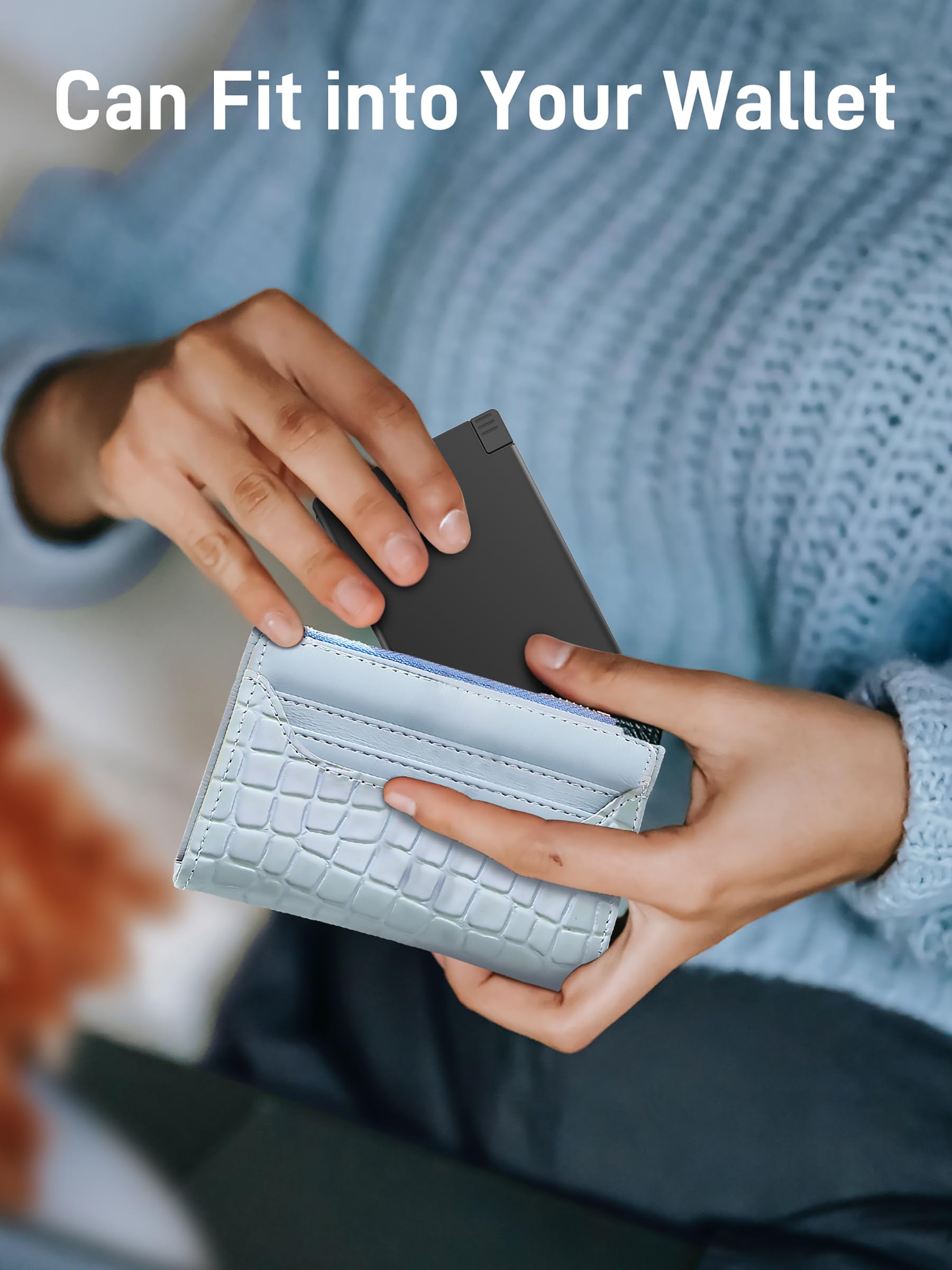 Tntor Portable Charger With Built In Usb C Cable, 3500Mah Ultra Slim External Battery Pack With Smart Powercord, Fast Charging P