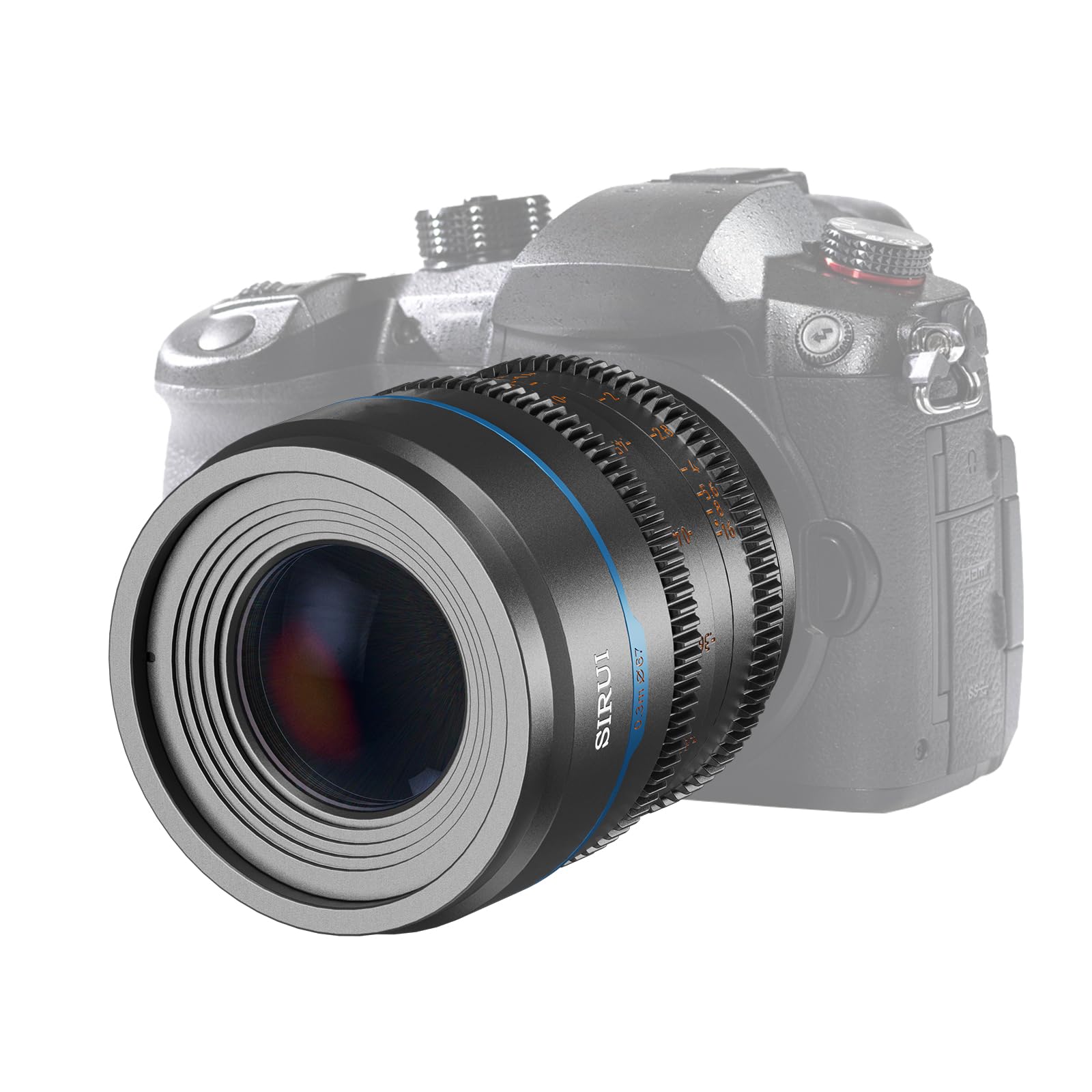 Sirui Night Walker 55Mm T1.2 S35 Cine Lens, Large Aperture Manual Focus Lens (Ms55M G, M4/3 Mount, Metal Grey)