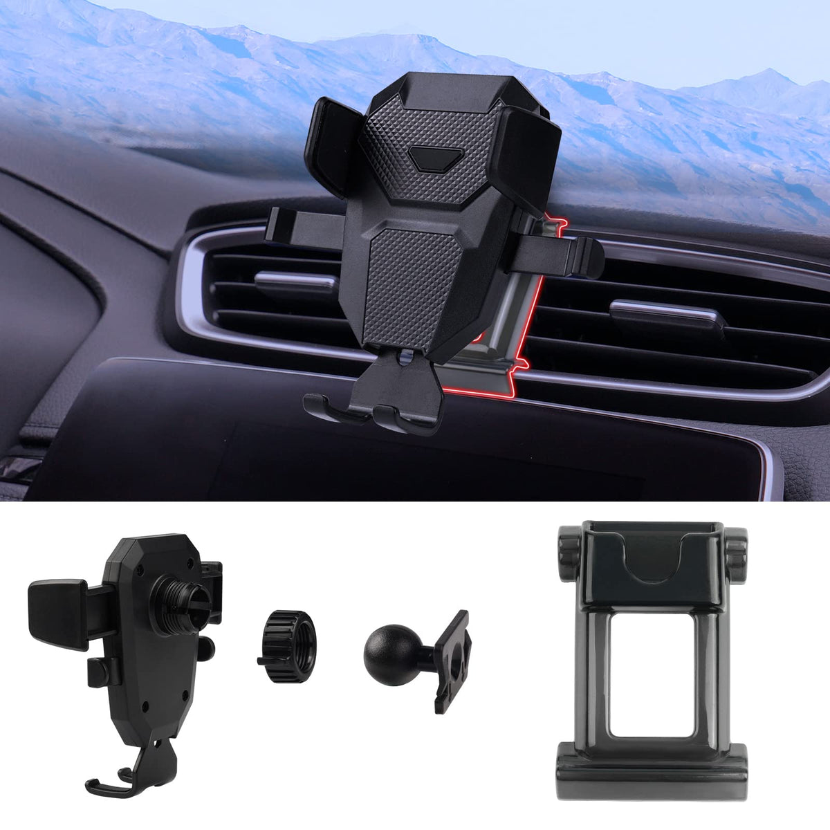 Karltys Car Phone Holder For Honda Cr-V 2017-2022 Accessories Crv Cell Phone Holder Air Vent Mount For 4-7 Inch Phones Hands Fre
