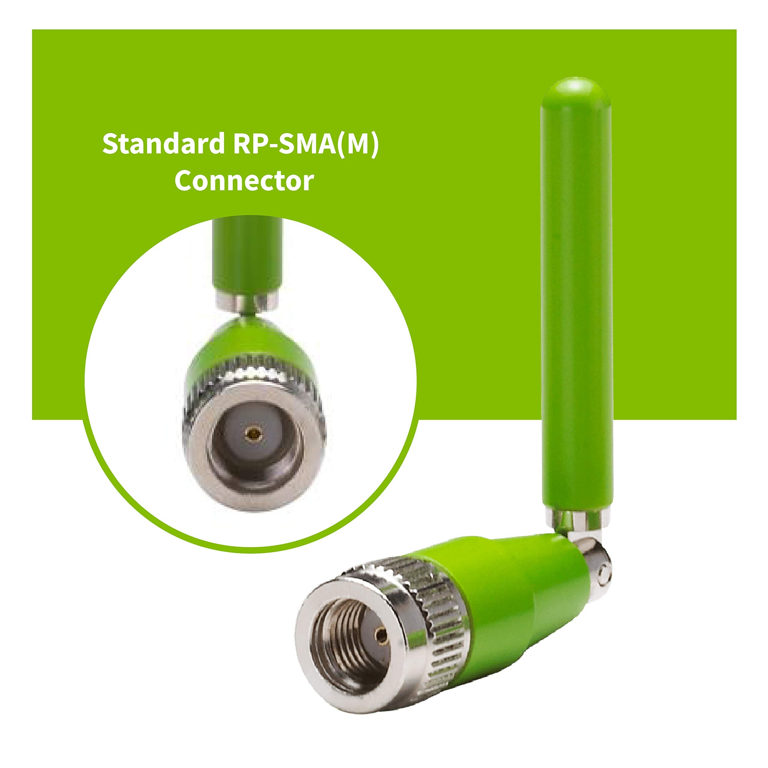 Taoglas Gw.05 2.4/5.8Ghz Monopole Antenna Rp Sma(M) Hinged