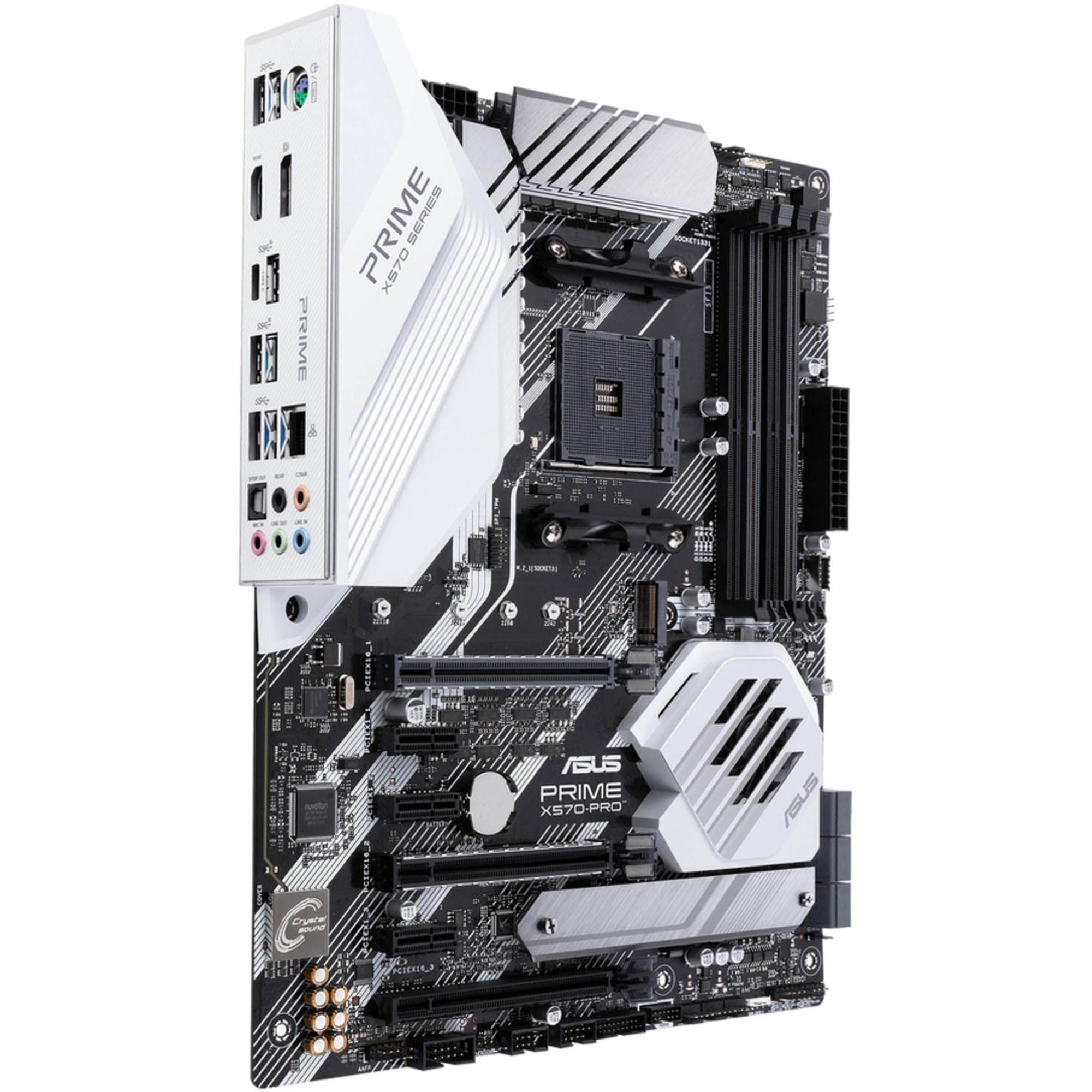 Asus Prime X570 Pro Am4 Zen 3 Ryzen 5000 & 3Rd Gen Ryzen Atx Motherboard With Pcie Gen4, Dual M.2 Hdmi, Sata 6Gb/S Usb 3.2 Gen 2