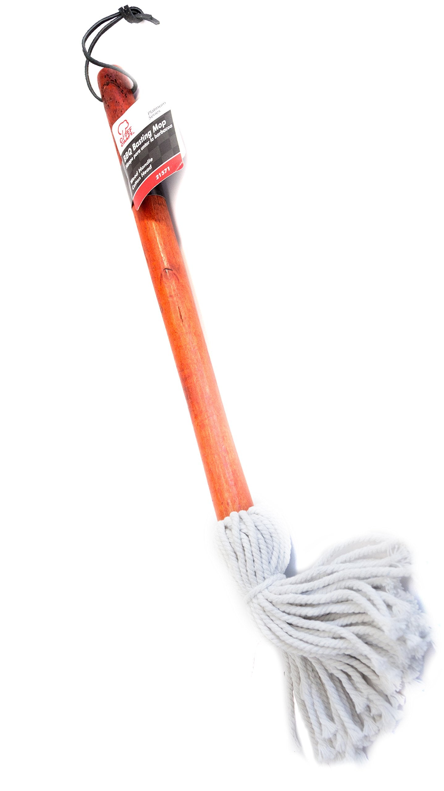 Chef Craft 21571 2Pk 1 Bbq Basting Mop, 2 Pack, White