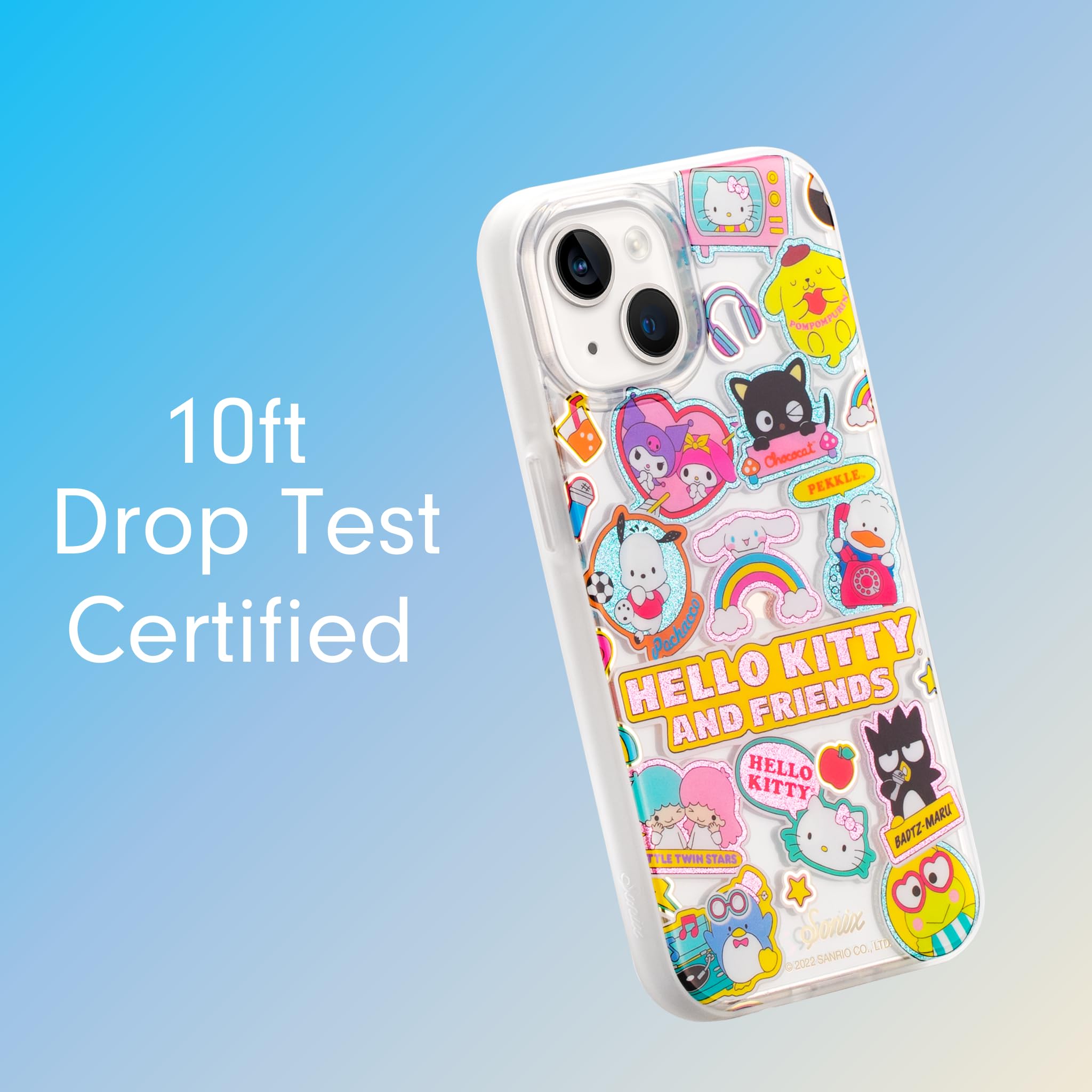 Sonix X Sanrio Case For Iphone 15, 14, 13 | Compatible With Magsafe | 10Ft Drop Tested | Hello Kitty And Friends Stickers