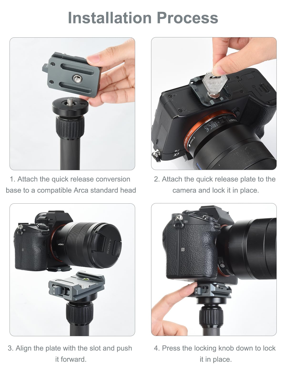 Utebit Quick Release Mount With Universal 1/4' Thread Hole Clamp Holder Is Only Compatible With Original Quick Release Plate