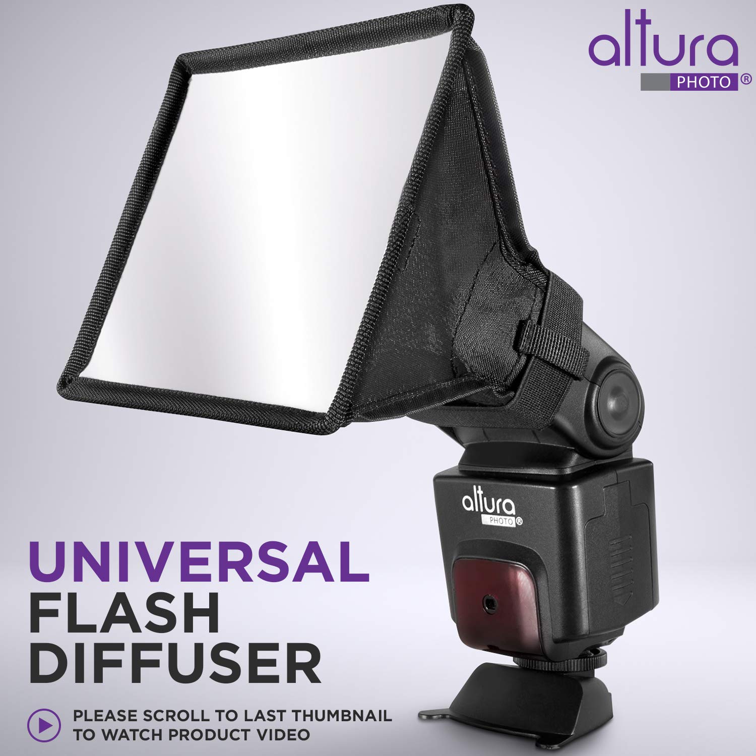 Flash Diffuser Light Softbox 6X5    By Altura Photo (Universal, Collapsible With Storage Pouch) For Canon, Yongnuo And Nikon Spe