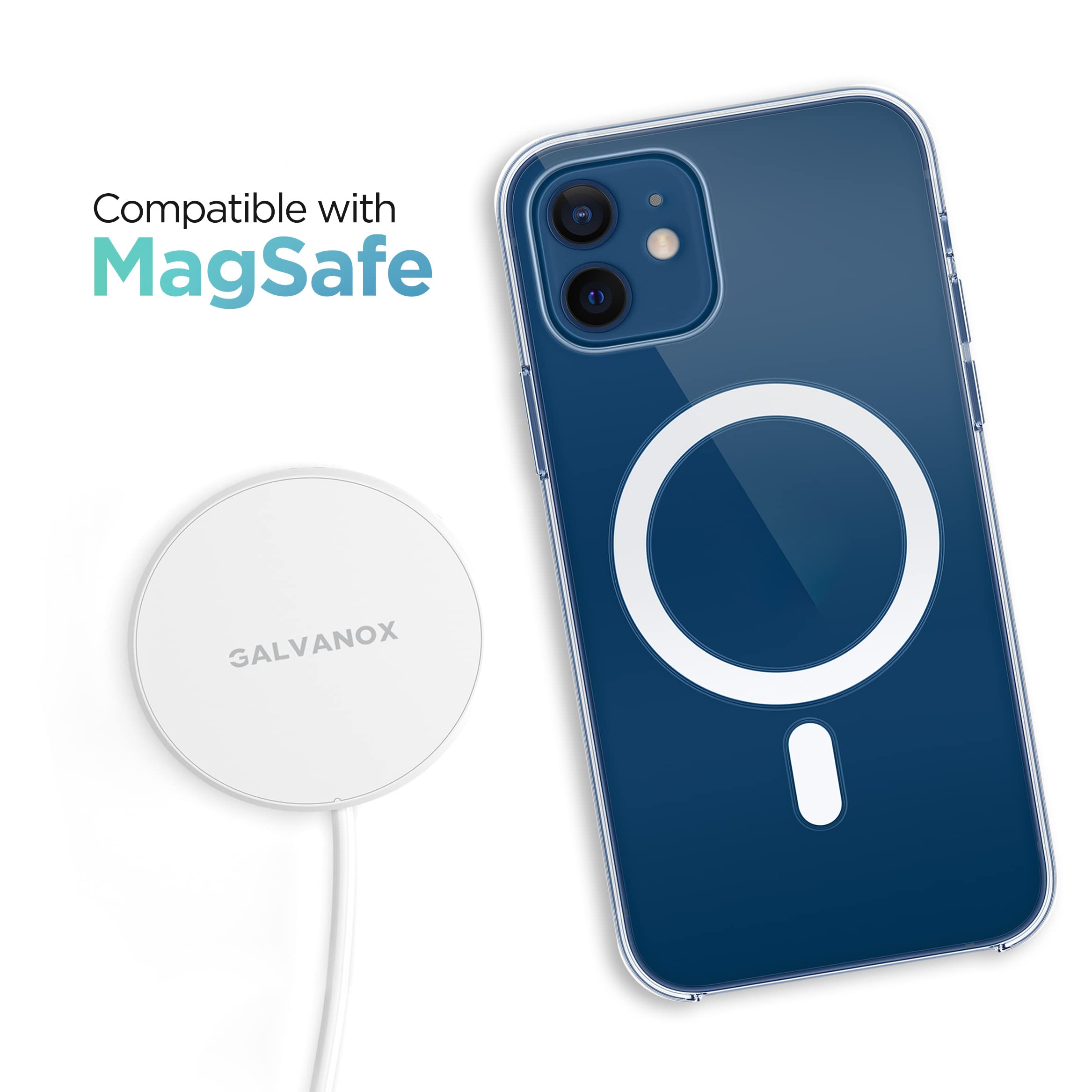 Galvanox 2 In 1 Charger Desinged For Iphone And Apple Watch Combo   Magnetic Dual Sided Charging Compatible With Magsafe (Usb C)