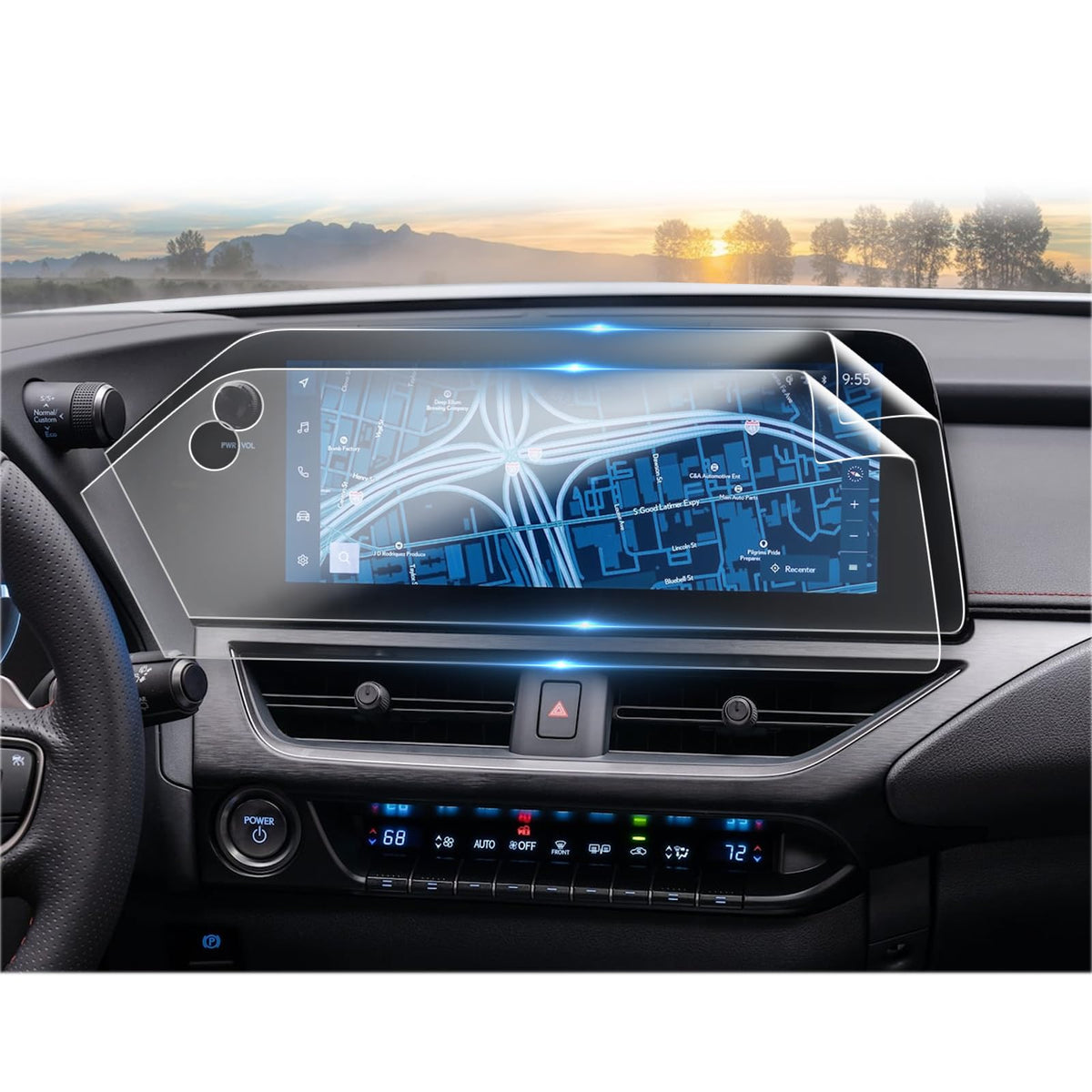 Cdefg For Lexus Ux 250H Hybrid Accessories 2024 2023 Screen Protector (Ux 250H Premium/Ux 250H F Sport Handling) Touch Screen In