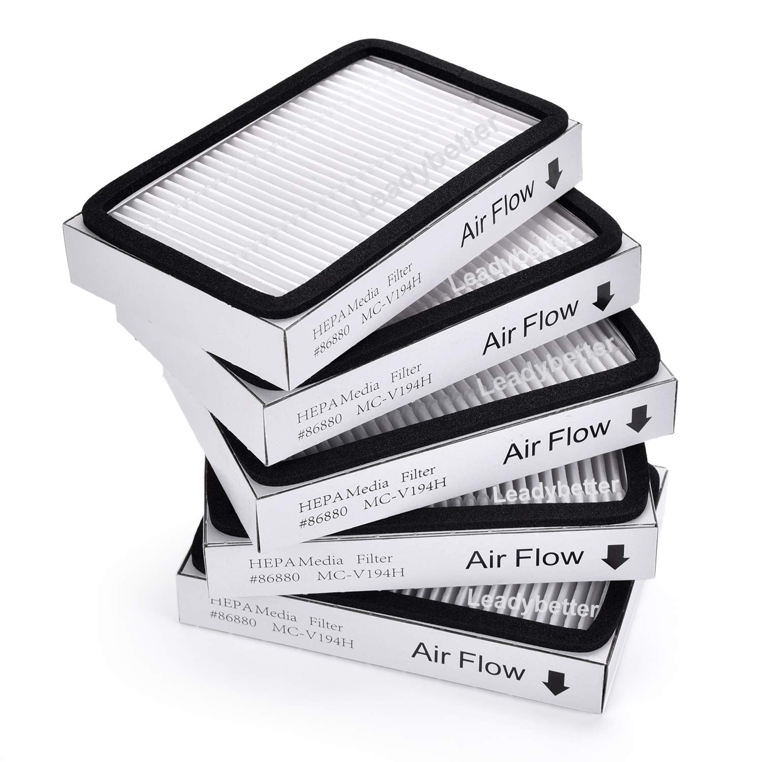 Leadaybetter 5 Pack Kenmore Ef 2 86880 Exhaust Vacuum Hepa Filters. Compare To Replace Sears Kenmore Part # 20 86880 (86880), 40