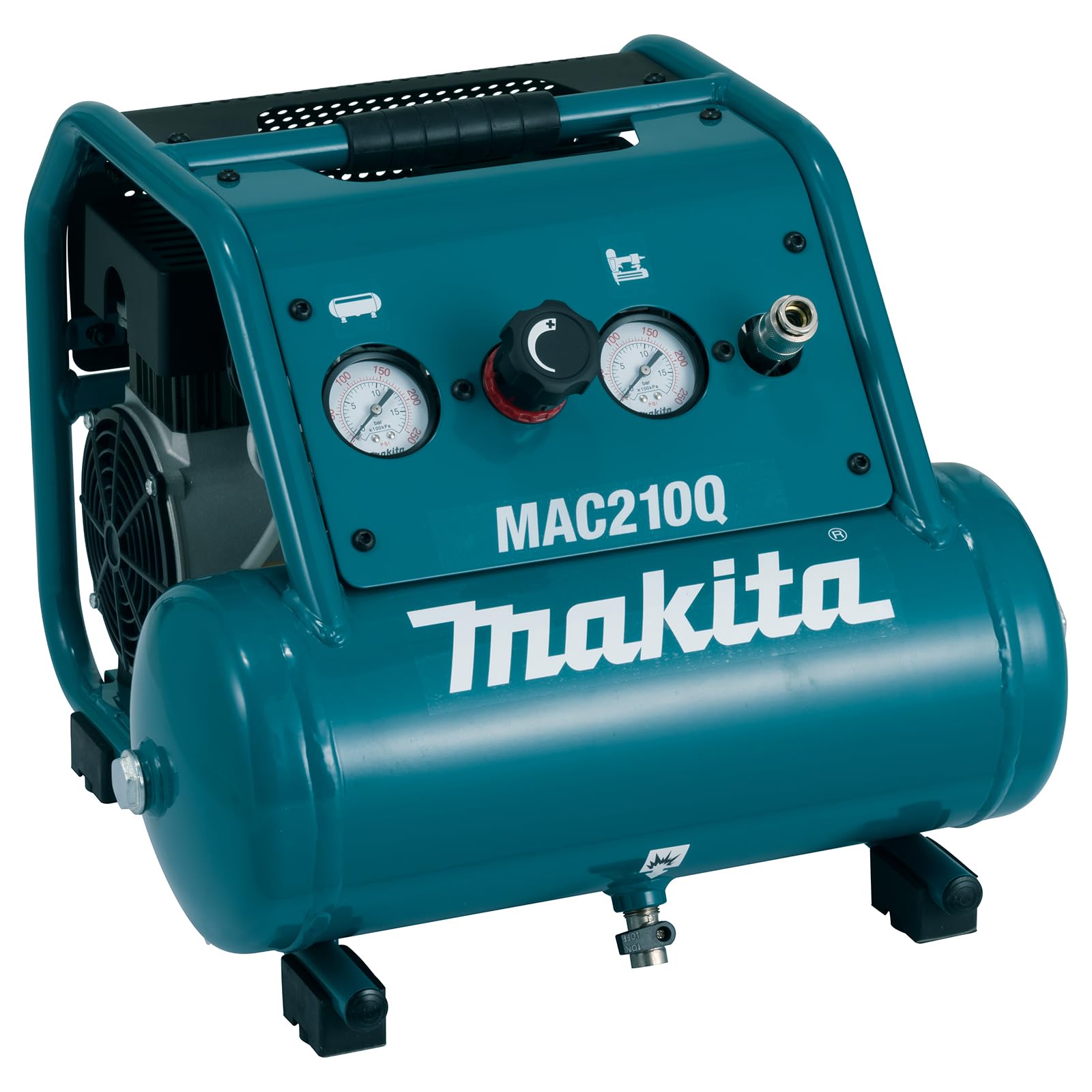 Makita Mac210Q Quiet Series, 1 Hp, 2 Gallon, Oil Free, Electric Air Compressor