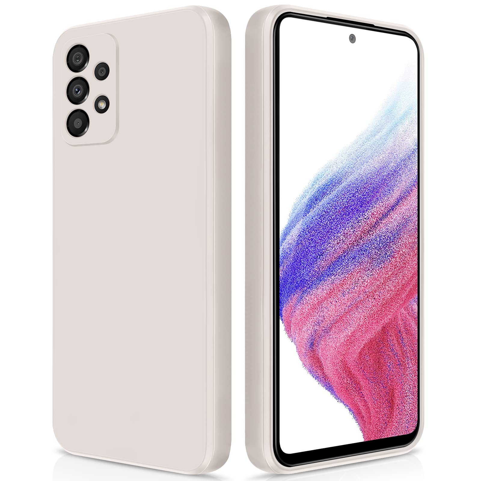 Giiyoon Silicone Case Compatible With Samsung Galaxy A53 5G, Full Body Silky Soft Touch Phone Case With Camera Protection, Shock