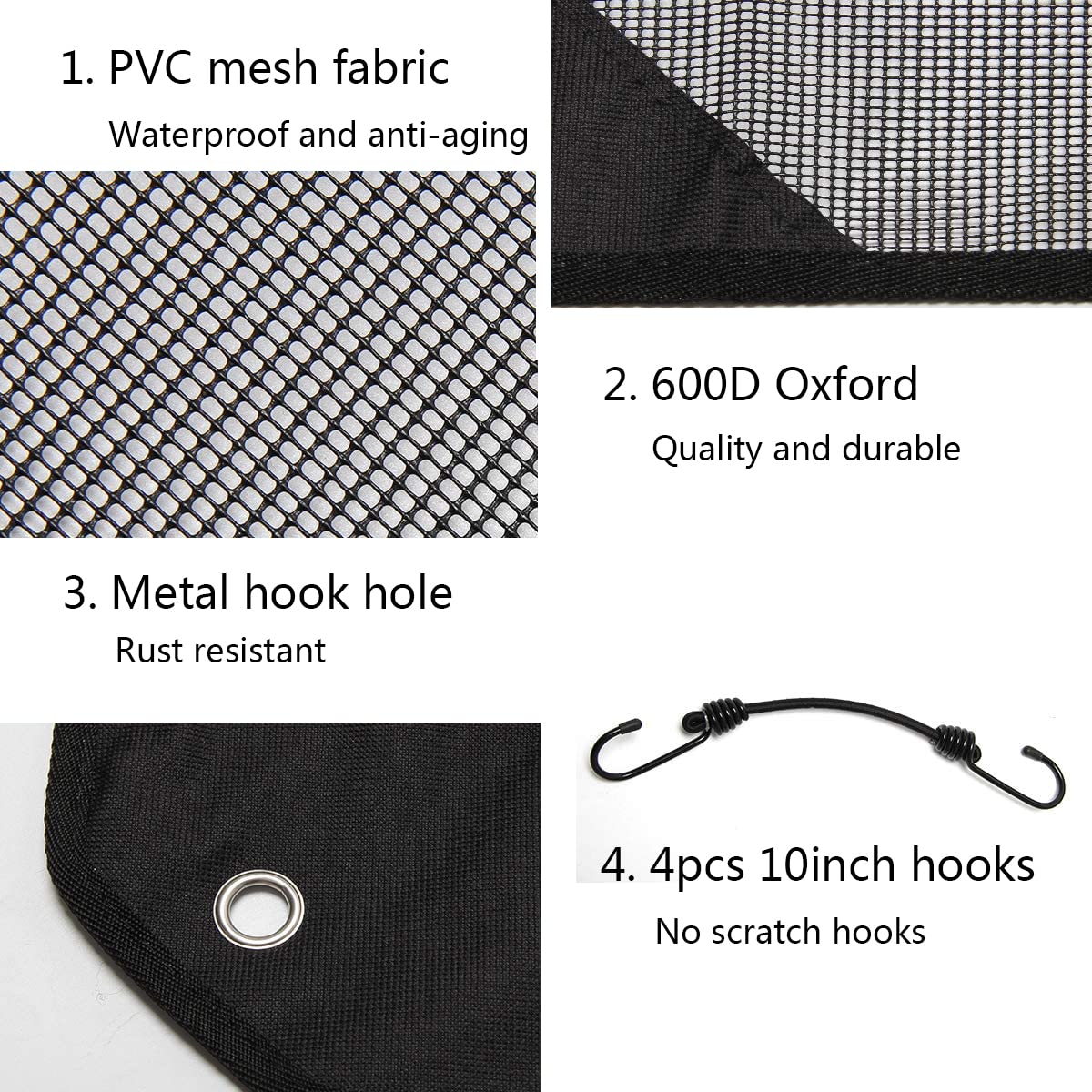 Starjungle Central Air Conditioner Cover For Outside Units 40'' X 40''   Durable Ac Cover For Outside Unit, Leaf Guard Mesh Air