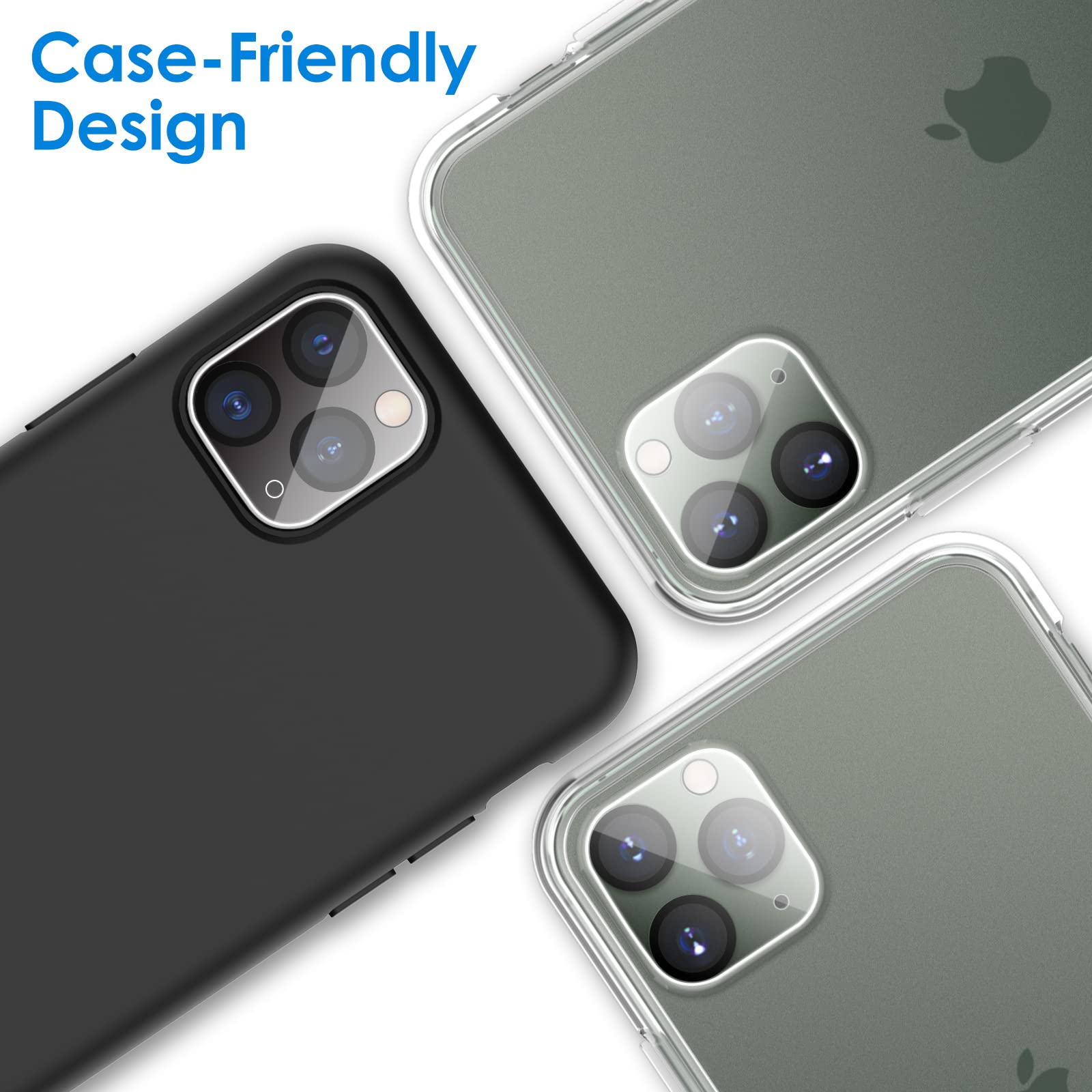 Jetech Camera Lens Protector For Iphone 11 Pro Max 6.5-Inch And Iphone 11 Pro 5.8-Inch, 9H Tempered Glass, Hd Clear, Anti-Scratc