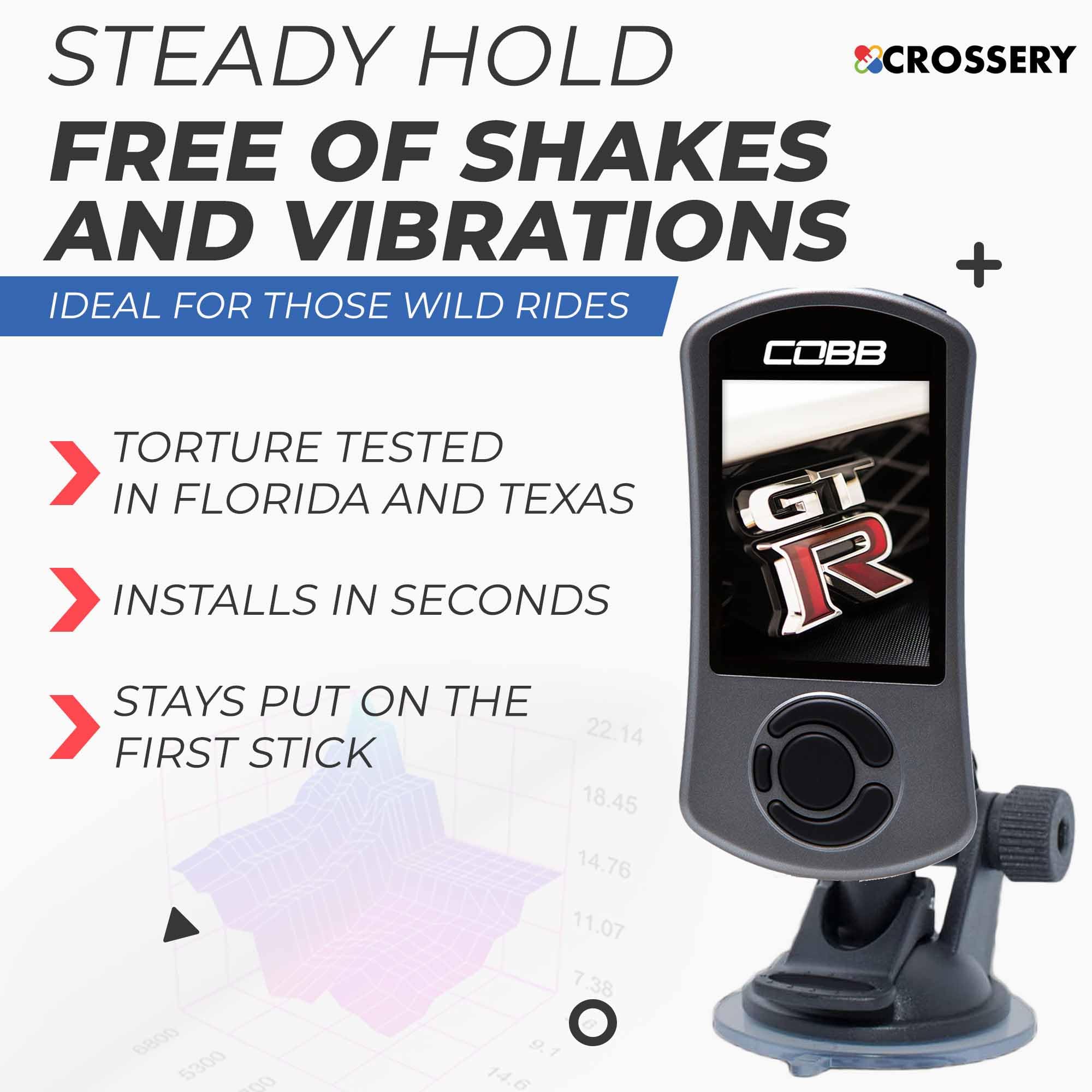 Crossery Cobb Accessport V3 Mount Sct X4 Mount Suction Cup Windshield Mount Monitor For Wrx Edge Cts3 Monitor Edge Cts2 Sct X3 Ford Edge Evolution Cobb Accessport Mount Edge Insight Cts 2 9817