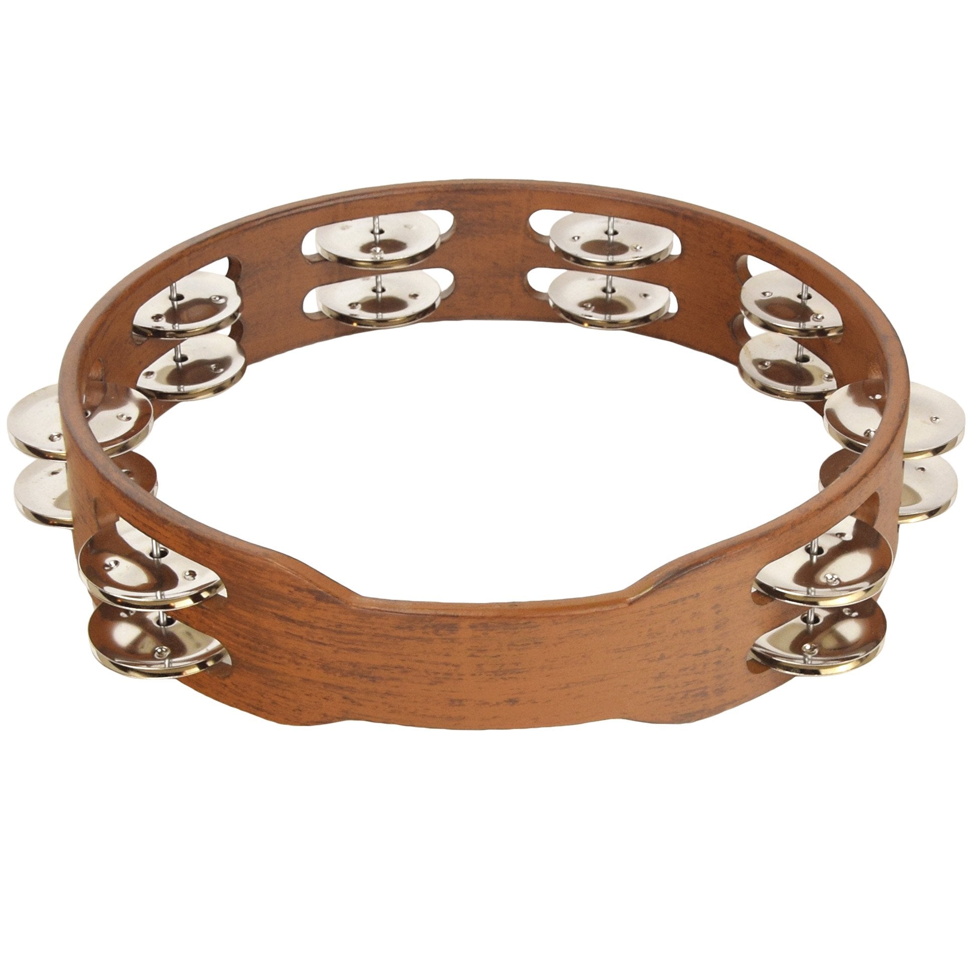 Sawtooth 10'' Tambourine, Dark Stain