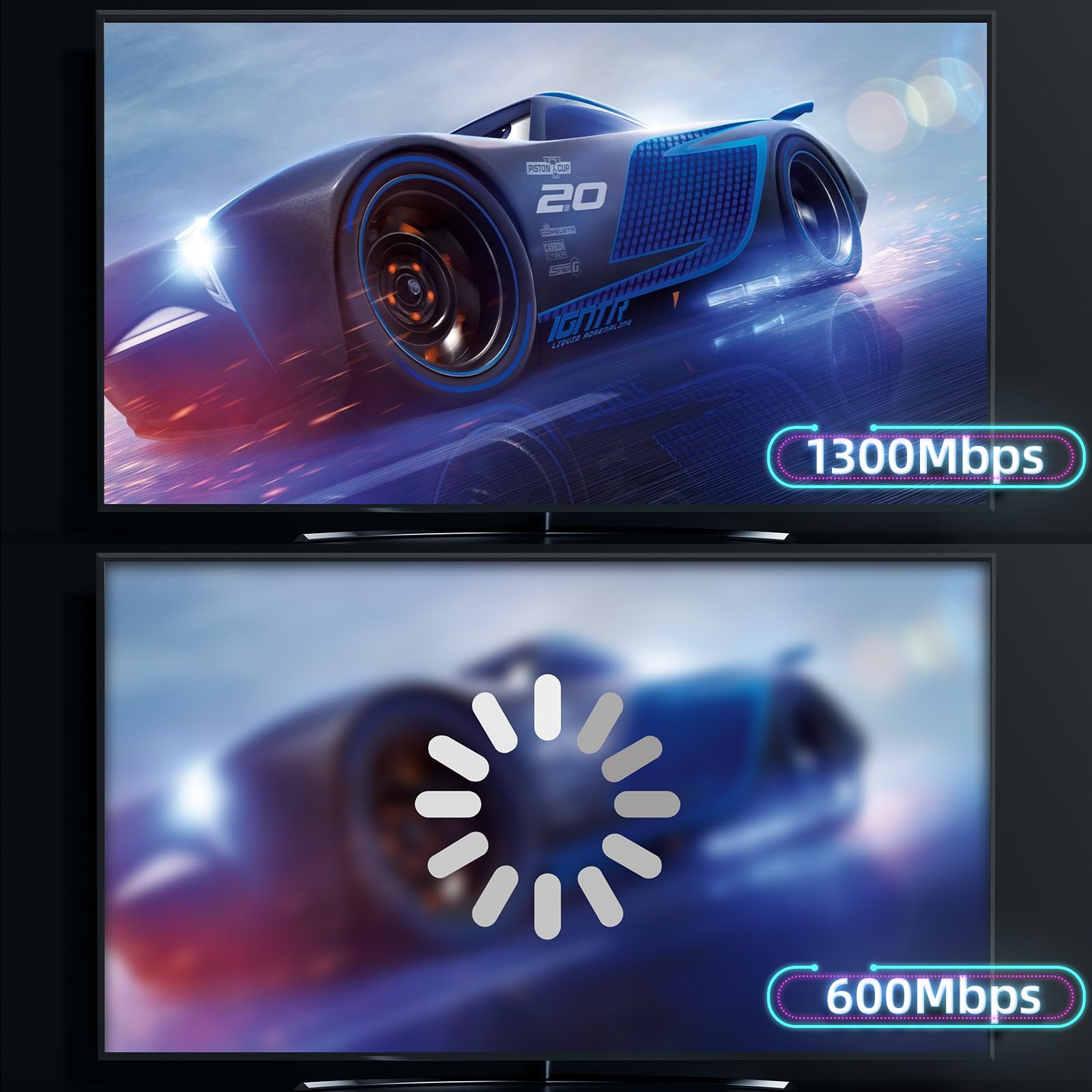 Usb Wifi Adapter For Desktop Pc, Elecmoga Ac 1300Mbps Dual Band 5G/2.4G Usb 3.0 Wifi 5 Network Transceiver Wireless Dongle For P