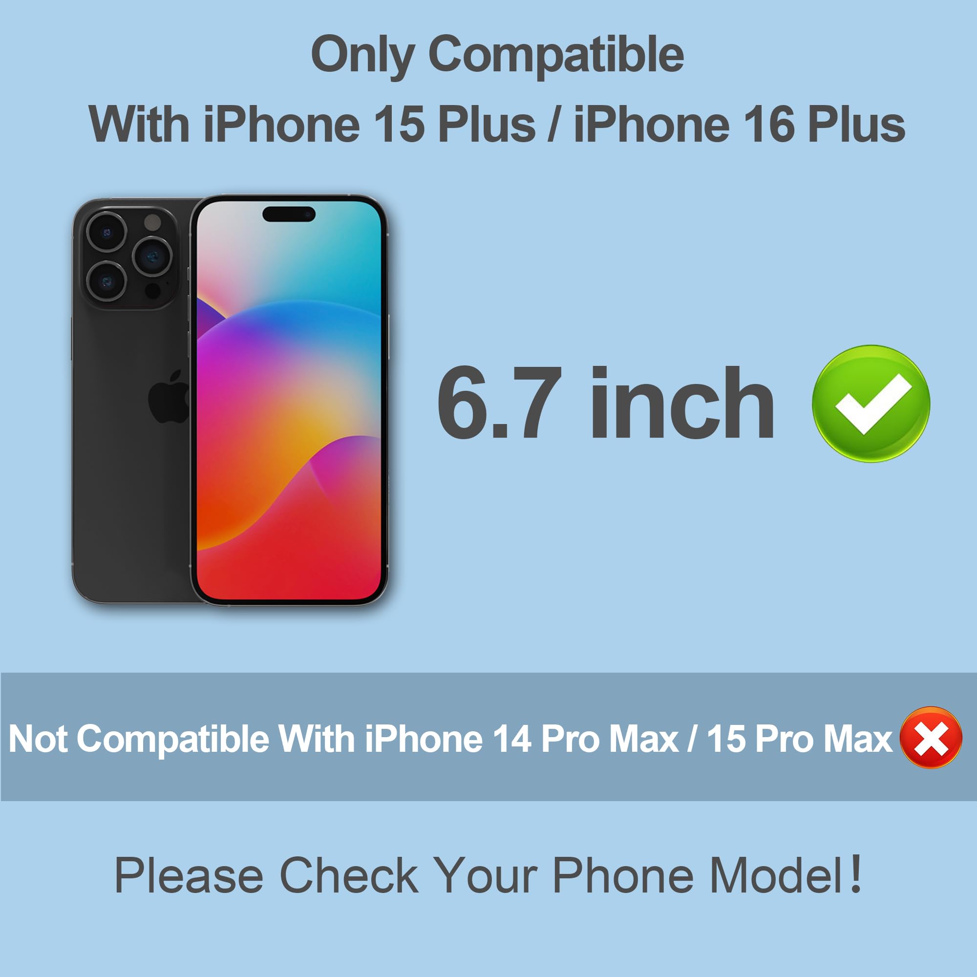 Pddkiss Compatible For Iphone 15 Plus/Iphone 16 Plus Privacy Screen Protector Tempered Glass 6.7 Inch, Purple Gradient Anti Spy