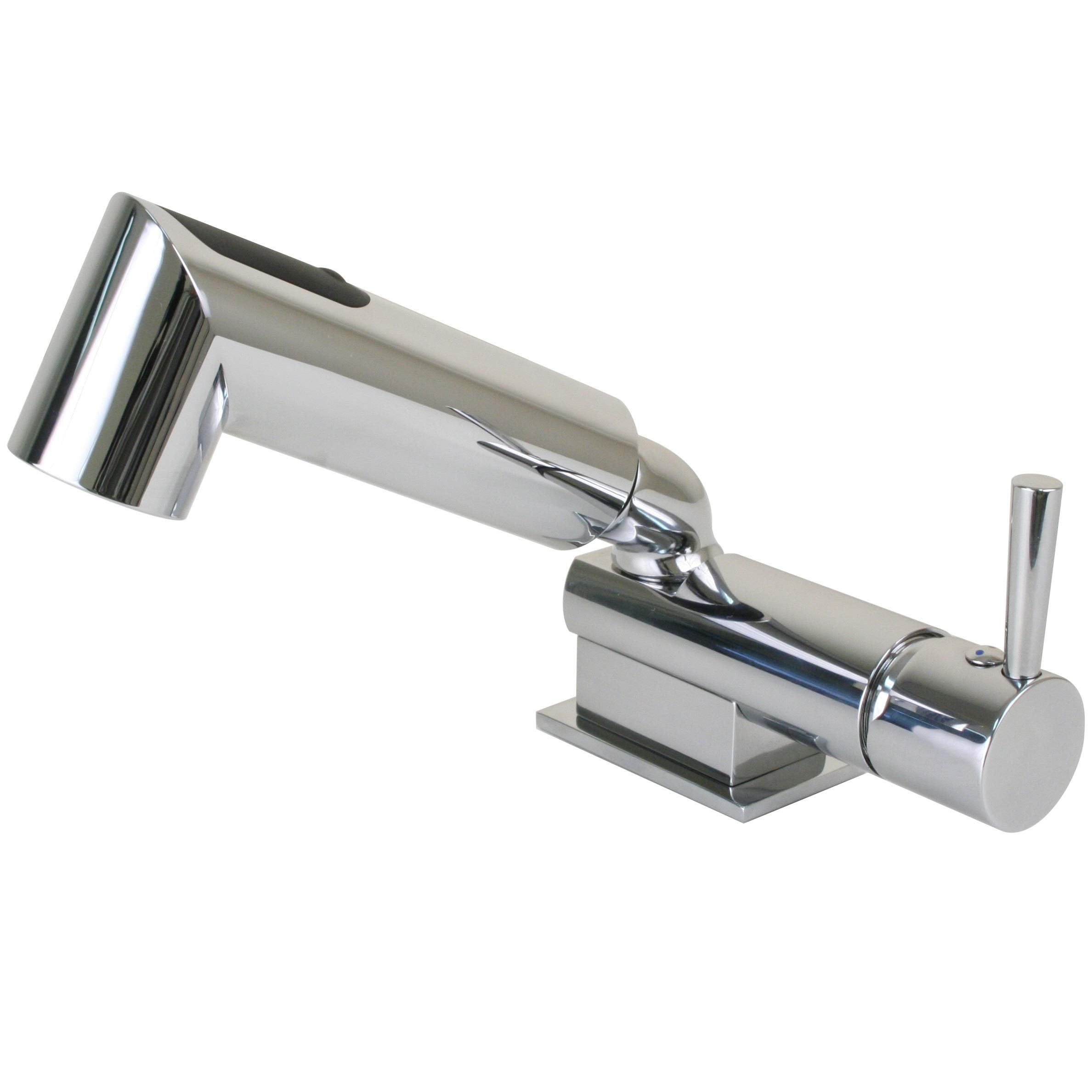 Scandvik Minimalistic Compact Single Level Mixer - Faucet &Amp; Shower Combo - Chrome,WBAUVB086CCNYC6