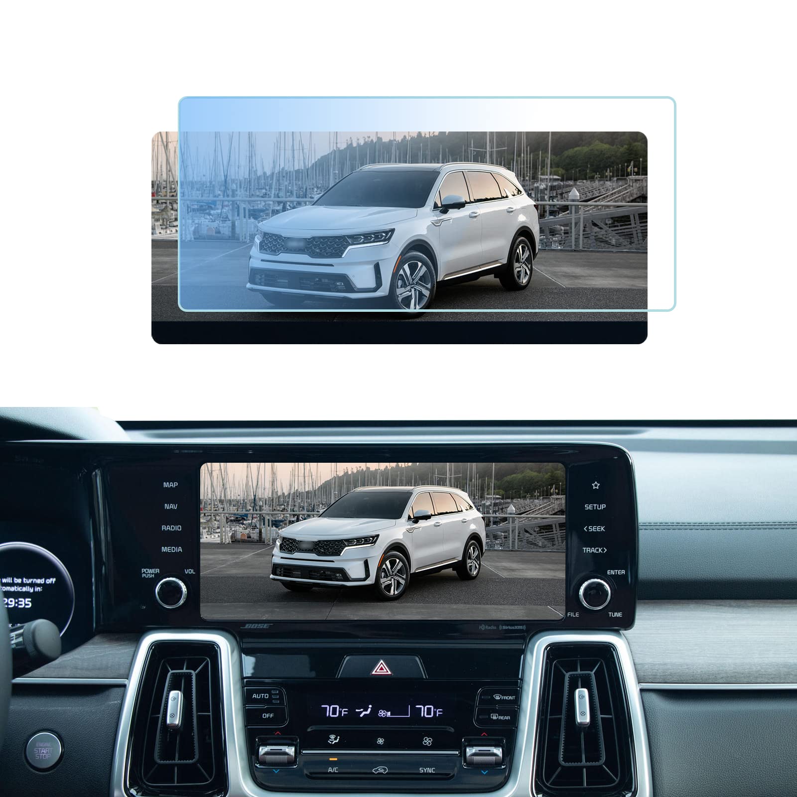 Gfjnfg For 2022 2024 Kia K5 /2021 2023 Kia Sorento Screen Protector 10.25 Inch 2022 2023 Screen Protector Kia K5 Sorento Accesso