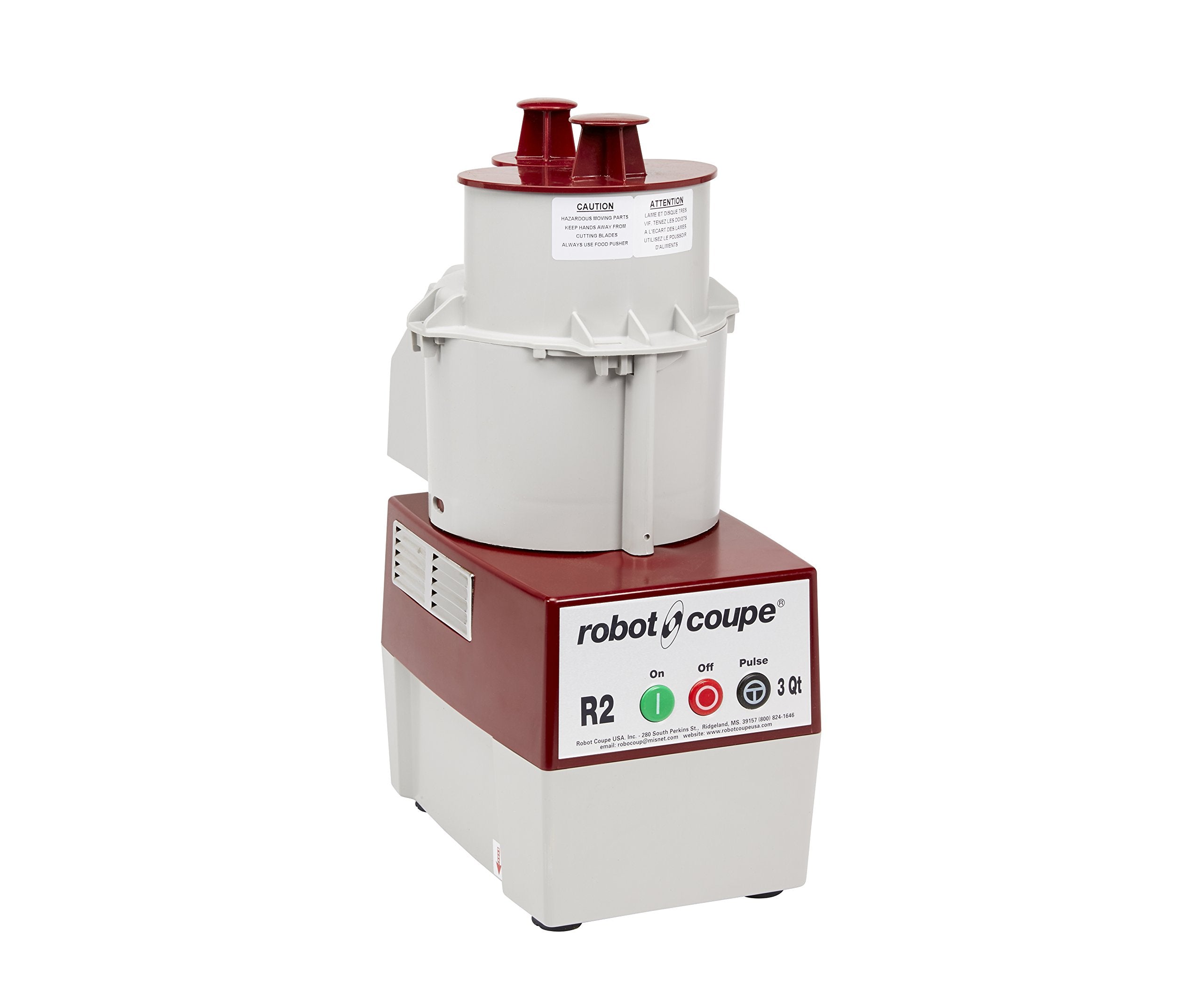 Robot Coupe   4581 R2N Continuous Feed Combination Food Processor With 2.9 L Polycarbonate Bowl, 1 Hp, 120 Volts