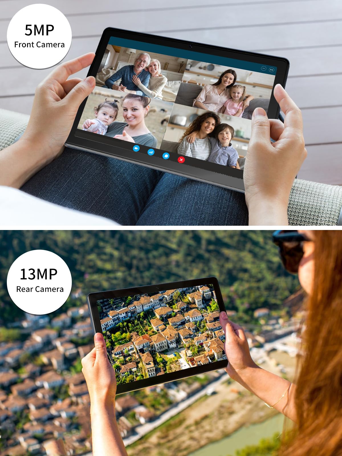 Vneimqn 10 Inch Tablet, 1080P Full Hd,128Gb /Octa-Core Processor, 5Mp /13Mp Camera,8000Mah,Android 12 Tablet, 1Tb Expand, Wifi 6