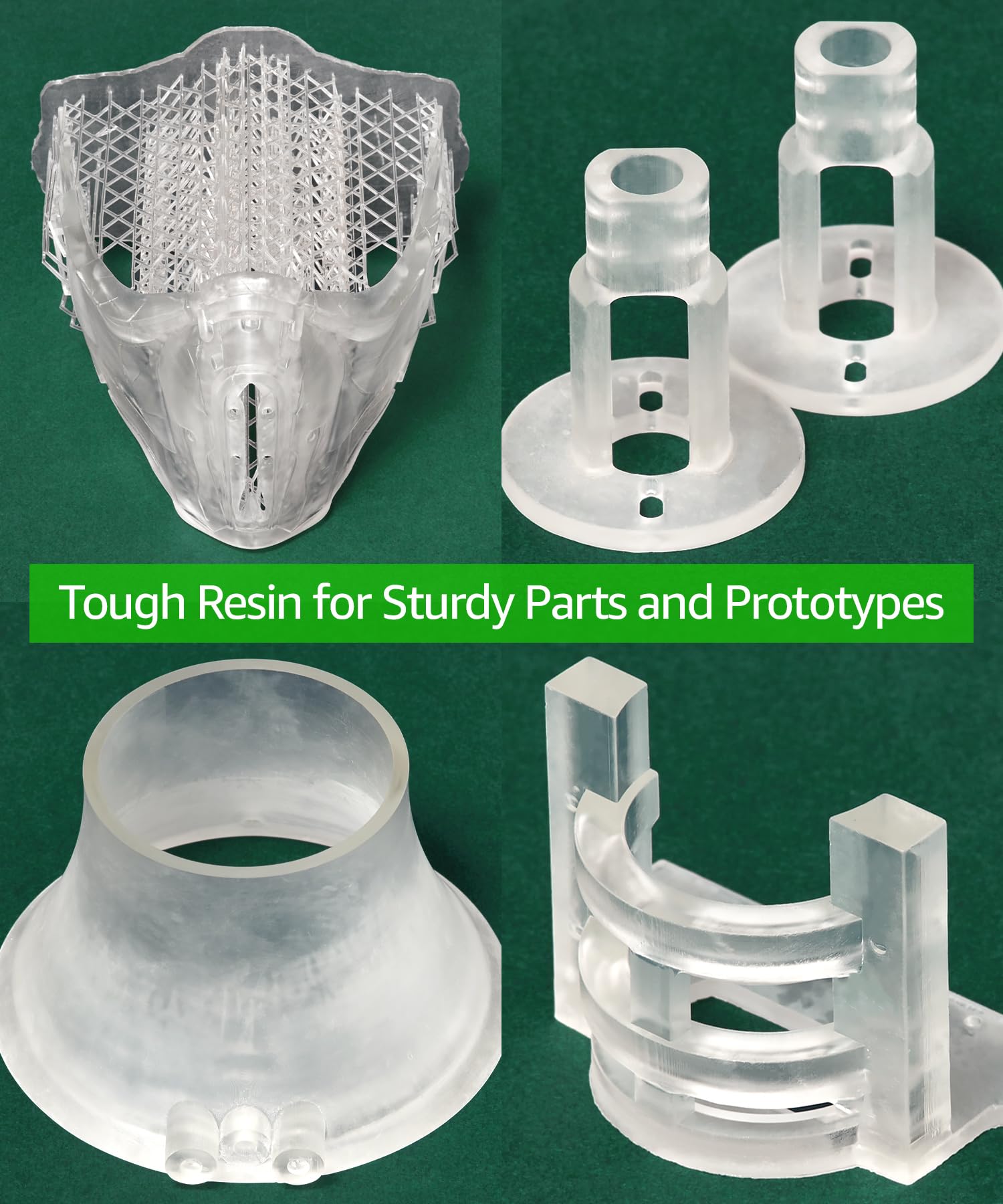 Superpp Tough 3D Printer Resin Fastest 14Gpa 50Um Print In 13 Secs, Made In Korea By 3Dmaterials (5000G, Clear)