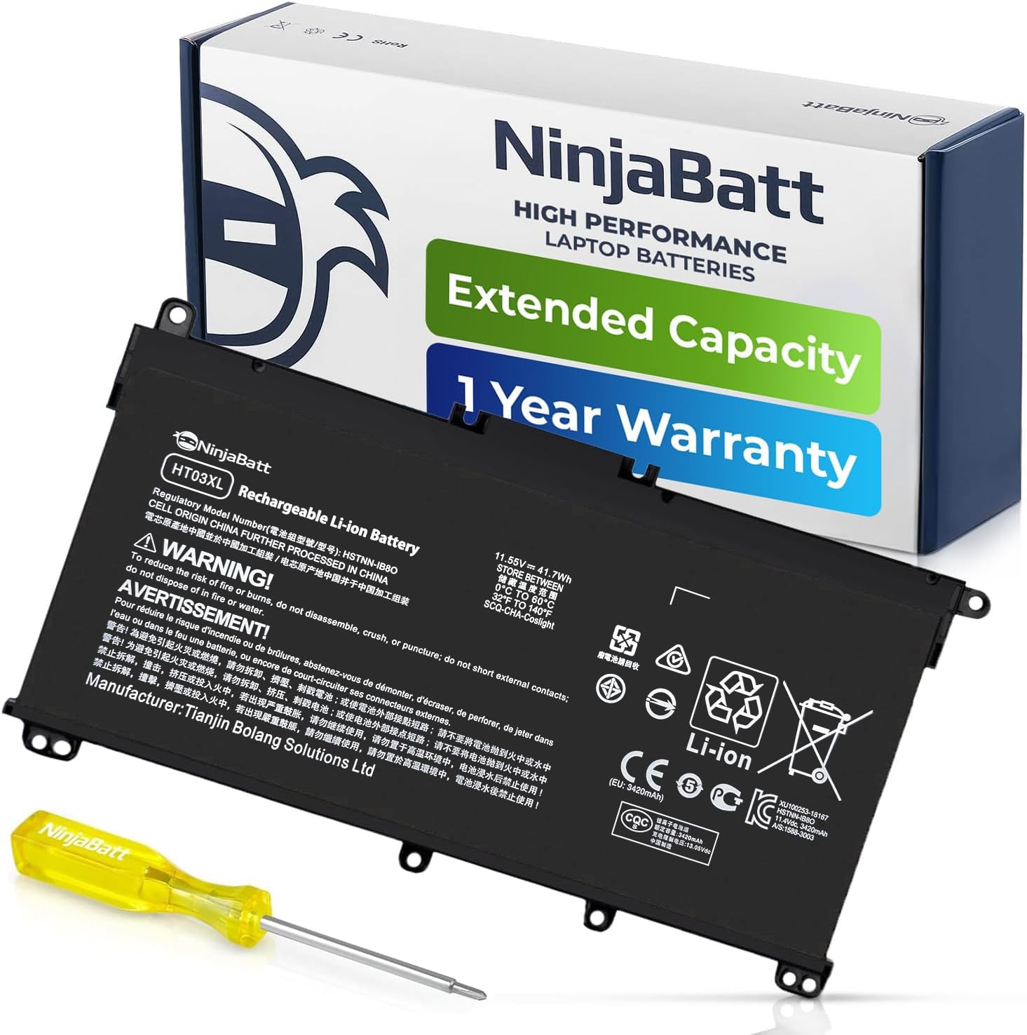 Ninjabatt Ht03Xl Battery For Hp L11119 855 Hw03Xl 7265Ngw Pavilion 15 Db Series14M Dh0003Dx 14M Dh1003Dx 15T Cs200 15 Dy0013Dx 1