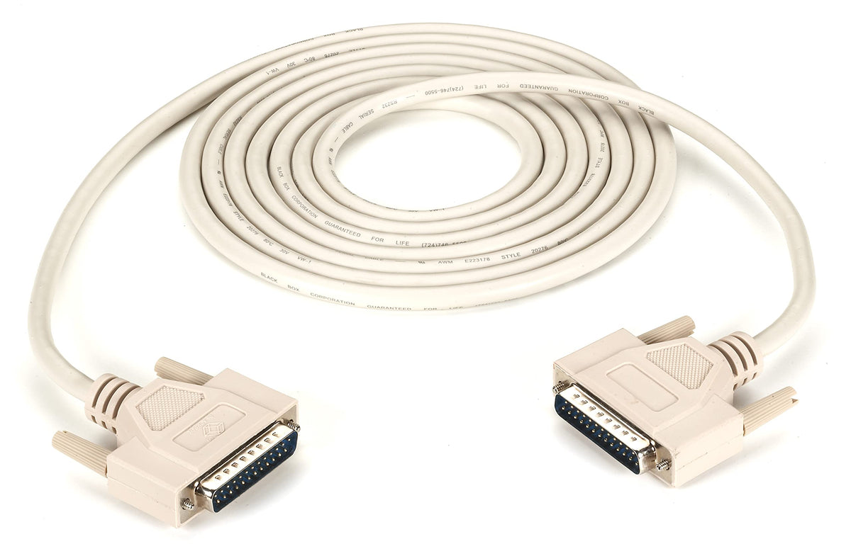 Black Box Network Services Extension Cable   25 Pin D Sub (Db 25)   Male   25 Pin D Sub (Db 25)   Male   10 Bc00706