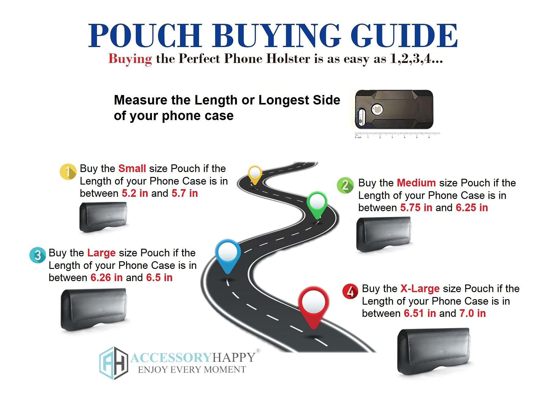 Ah Men Phone Holster Belt Holder Pouch Phone Loops Leather Phone Holster With Belt Loops Phone Belt Clip For Iphone 7 Plus 8 Plu