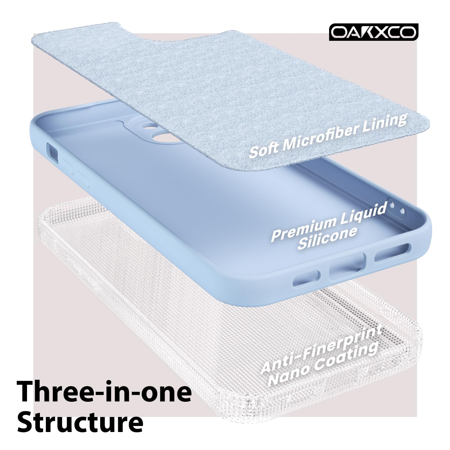 Oakxco For Iphone 15 Plus Phone Case Phone Case Liquid Silicone, Thin Slim Soft Rubber Gel Tpu Plain Simple Cover For Women Girl