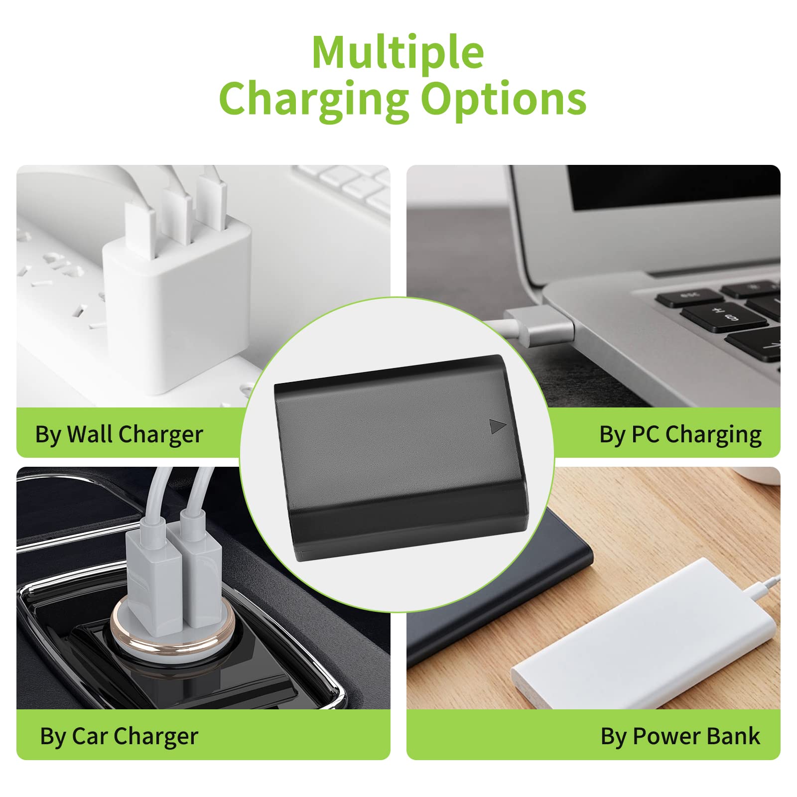 Eeyrnduy 2 Pack Np Fz100 Battery And Charger Set Replacement For Sony Np Fz100 A6600 Alpha A7Iii A7Riii A7R Iv A9 A6600 Alpha 9