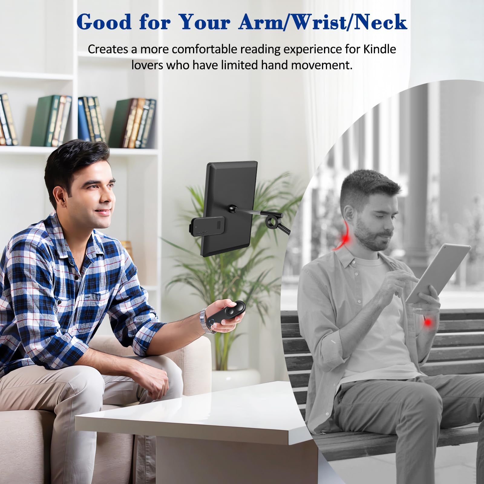 Smanu Rf Remote Control Page Turner For Kindle Paperwhite Oasis Scribe Kobo,Clicker Page Turner Kindle Accessories For Iphone,Ip