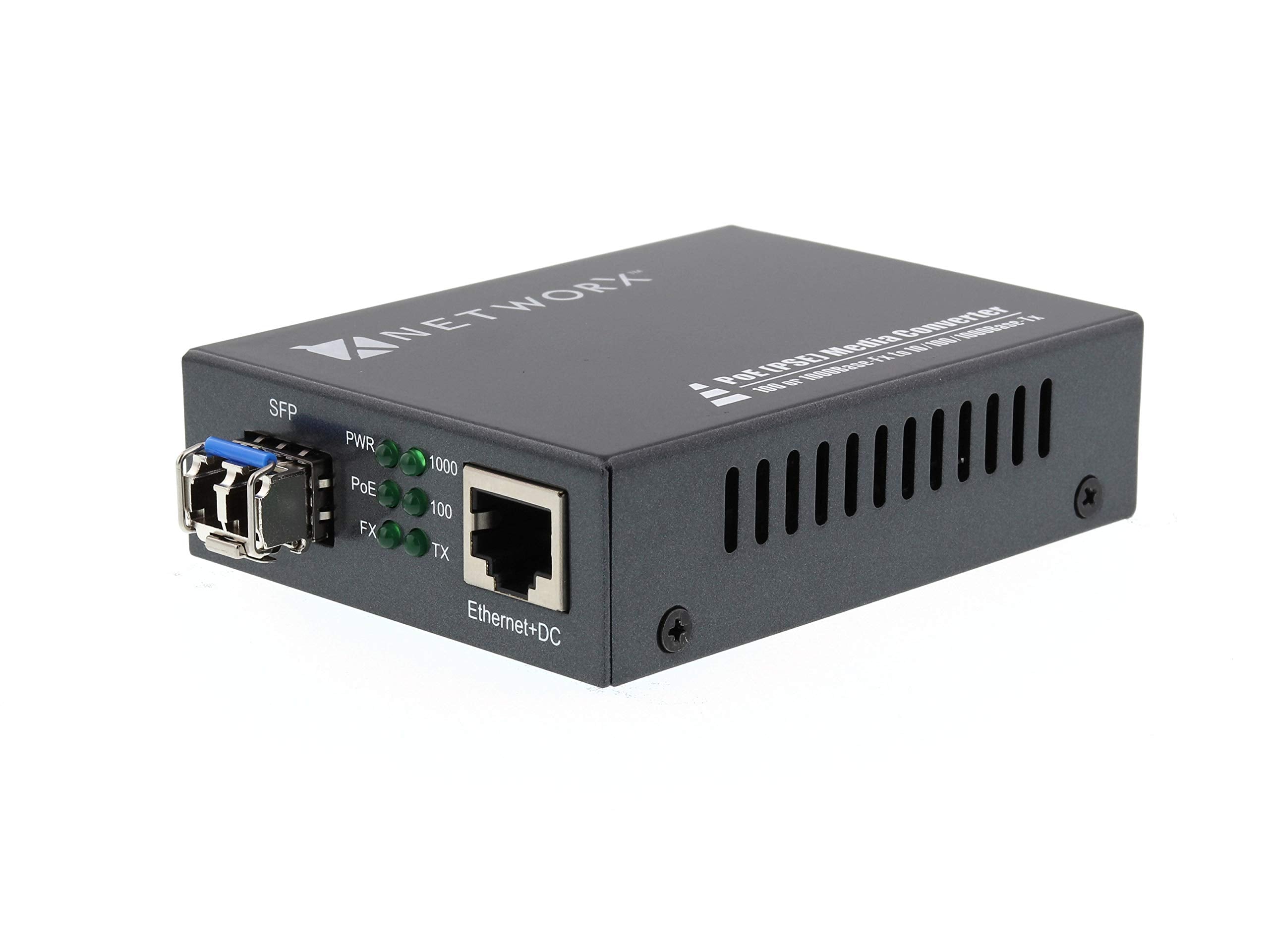 Gigabit Poe Fiber Media Converter   1000Base Lx Lc Multimode