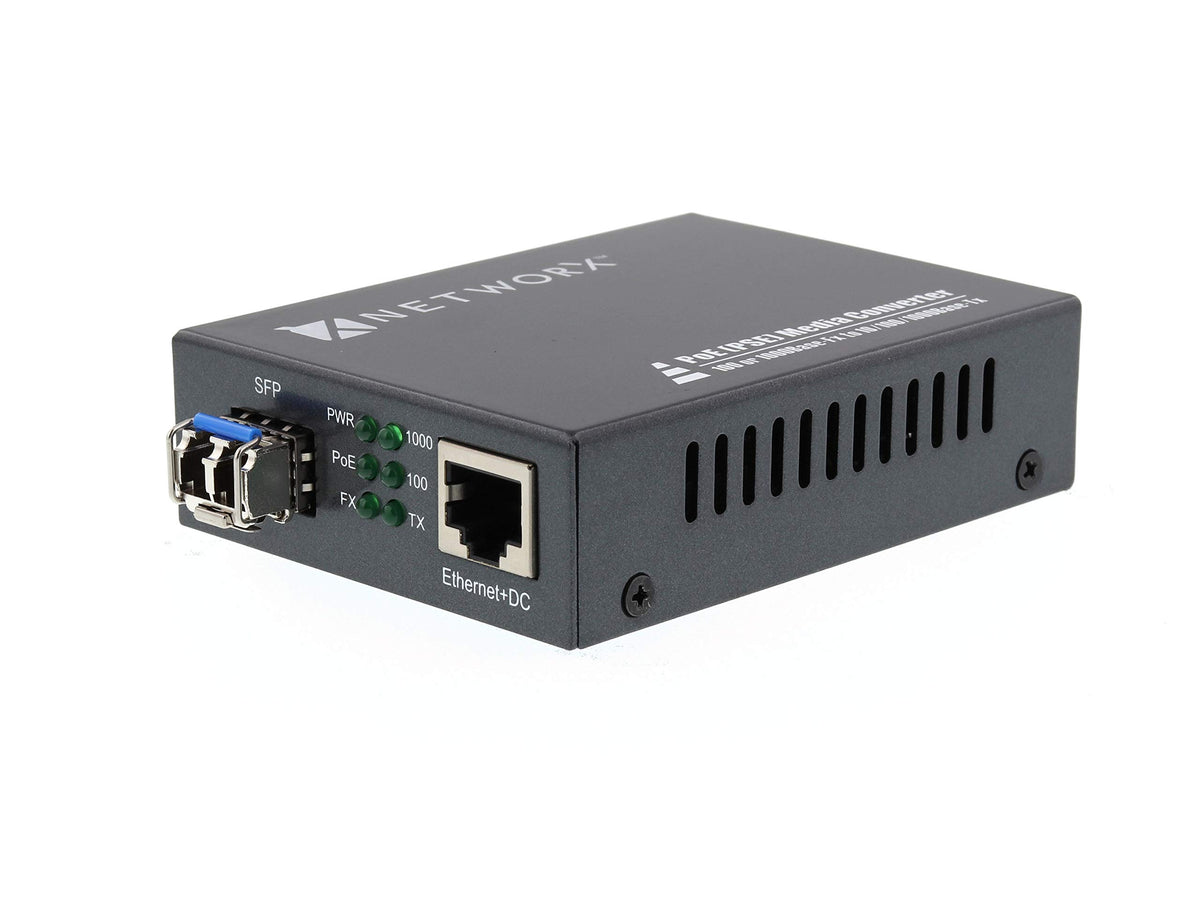 Gigabit Poe Fiber Media Converter - 1000Base-Lx-Lc Multimode