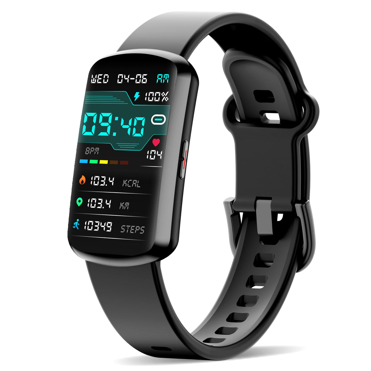 Jyuajoi Health Fitness Tracker, Smart Watch With 24/7 Heart Rate And Blood Pressure Monitor, Activity Tracker With Blood Oxygen,