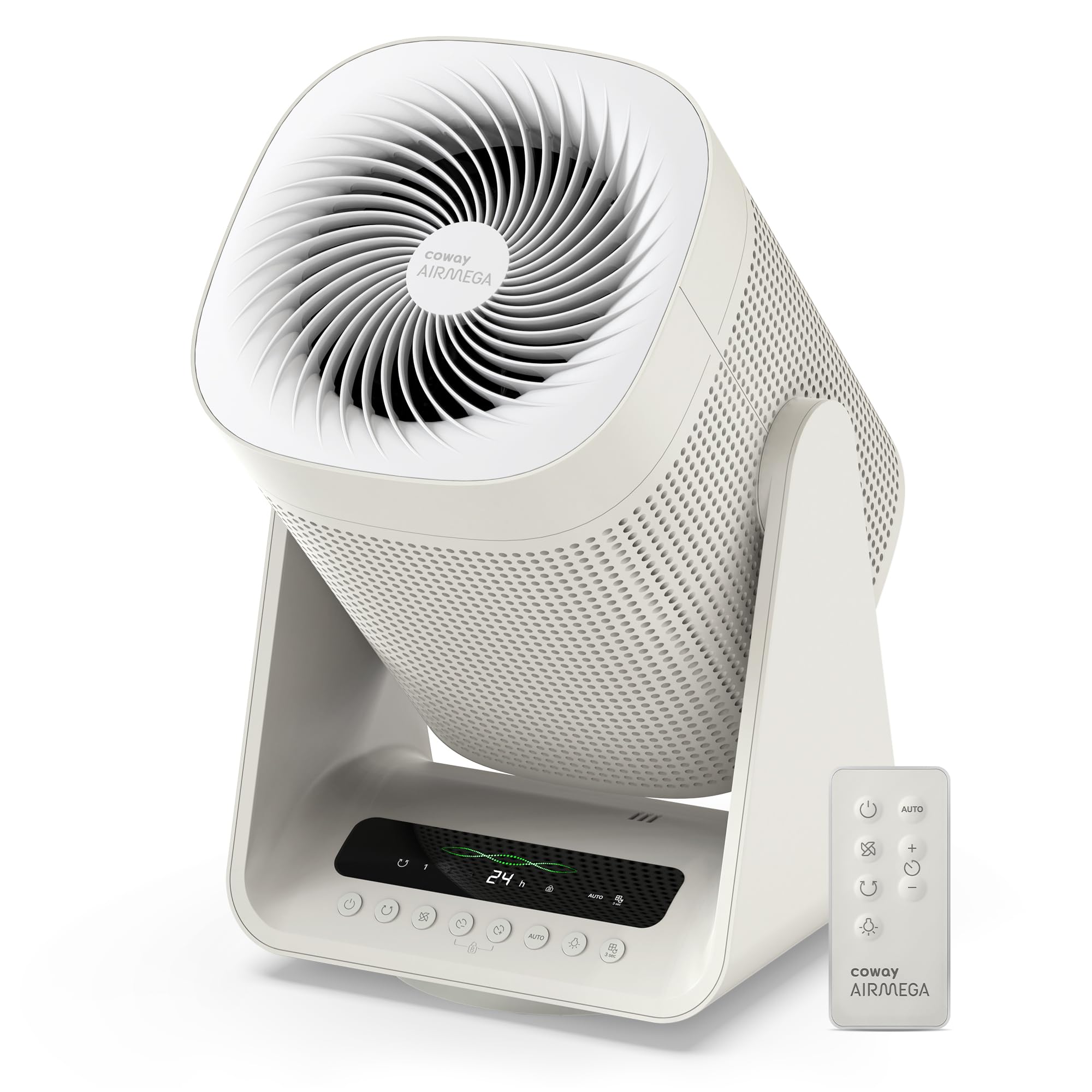 Coway Air Purifier For Home Bedroom, 2 In 1 With Fan, True Hepa Filter For Smoke, Allergies, Pet Dander, Odor, Air Quality Monit