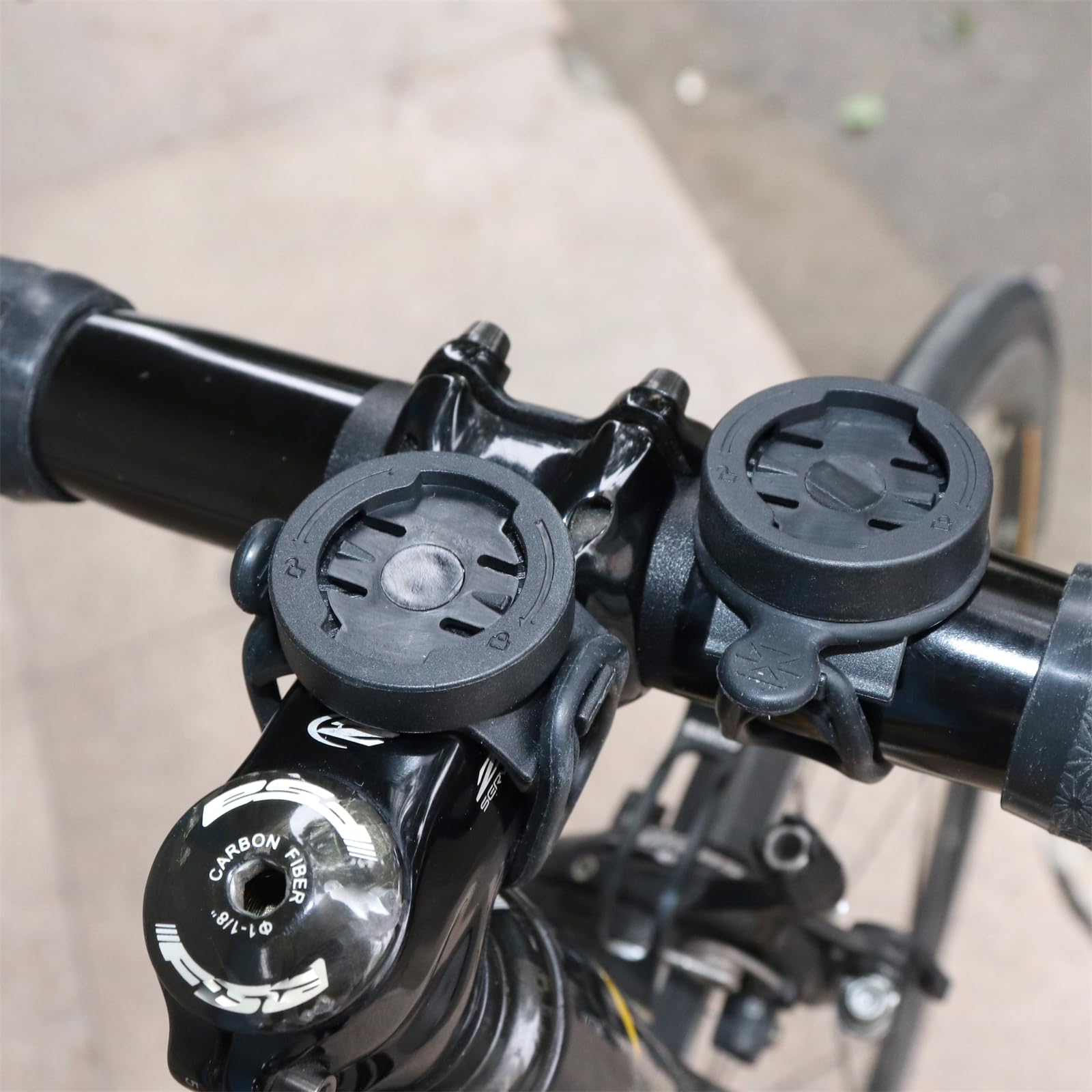 Nelbons 360 Degree Rotating Strap Out-Front Handlebar Bike Computer Phone Holder Mount Adapter Compatible With Garmi N/G G+/Mage