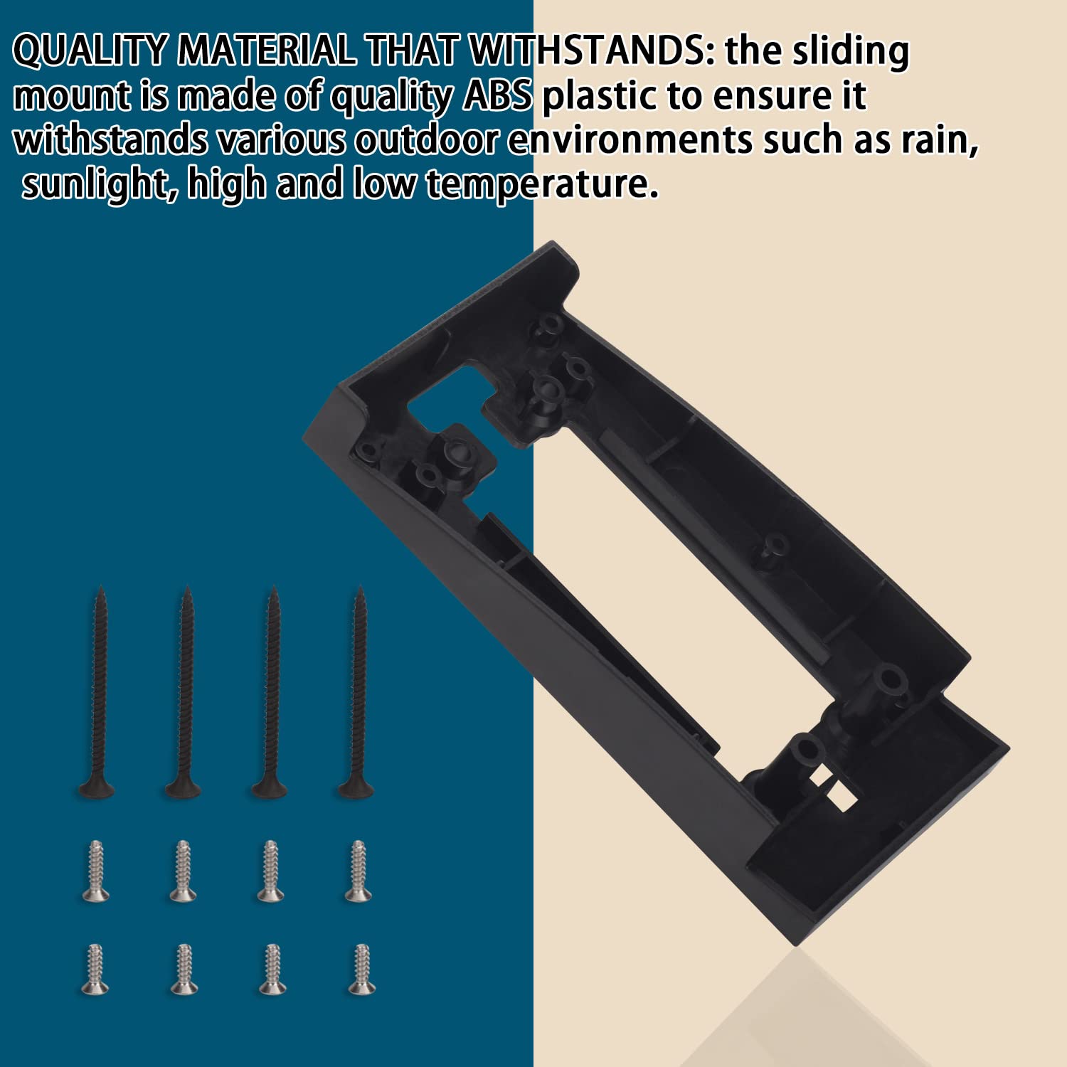 Doorbell Siding Mount Vinyl/Vinyl Siding Mount For Ring Doorbell, Ring 2, Ring 3, Ring 3 Plus Video Doorbell   4'' Standard Viny