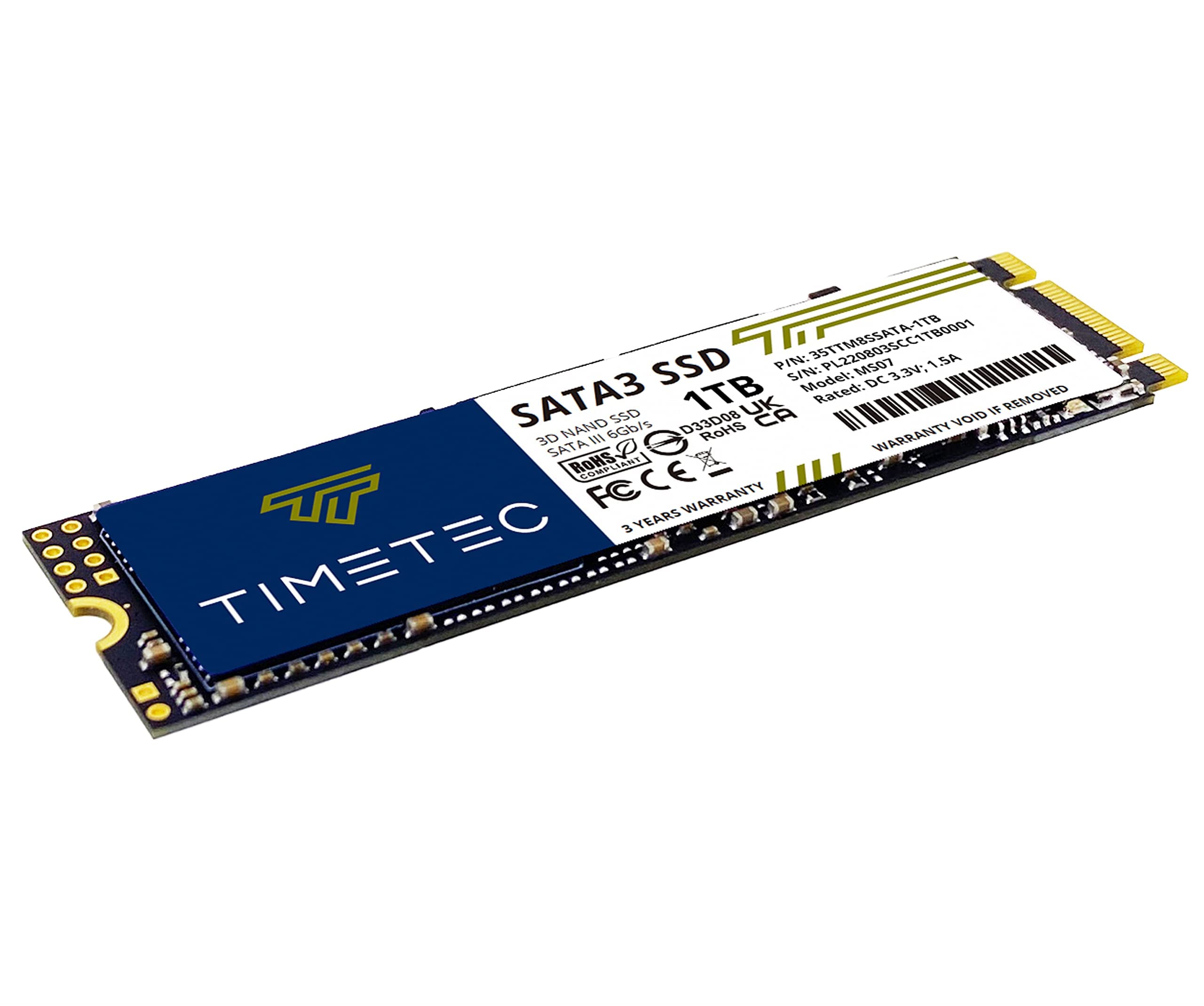 Timetec 1Tbx10 (10 Pack) Ssd 3D Nand Sata Iii 6Gb/S M.2 2280 Ngff Read Speed Up To 550Mb/S Slc Cache Performance Boost Internal Solid State Drive For Pc Computer Laptop And Desktop