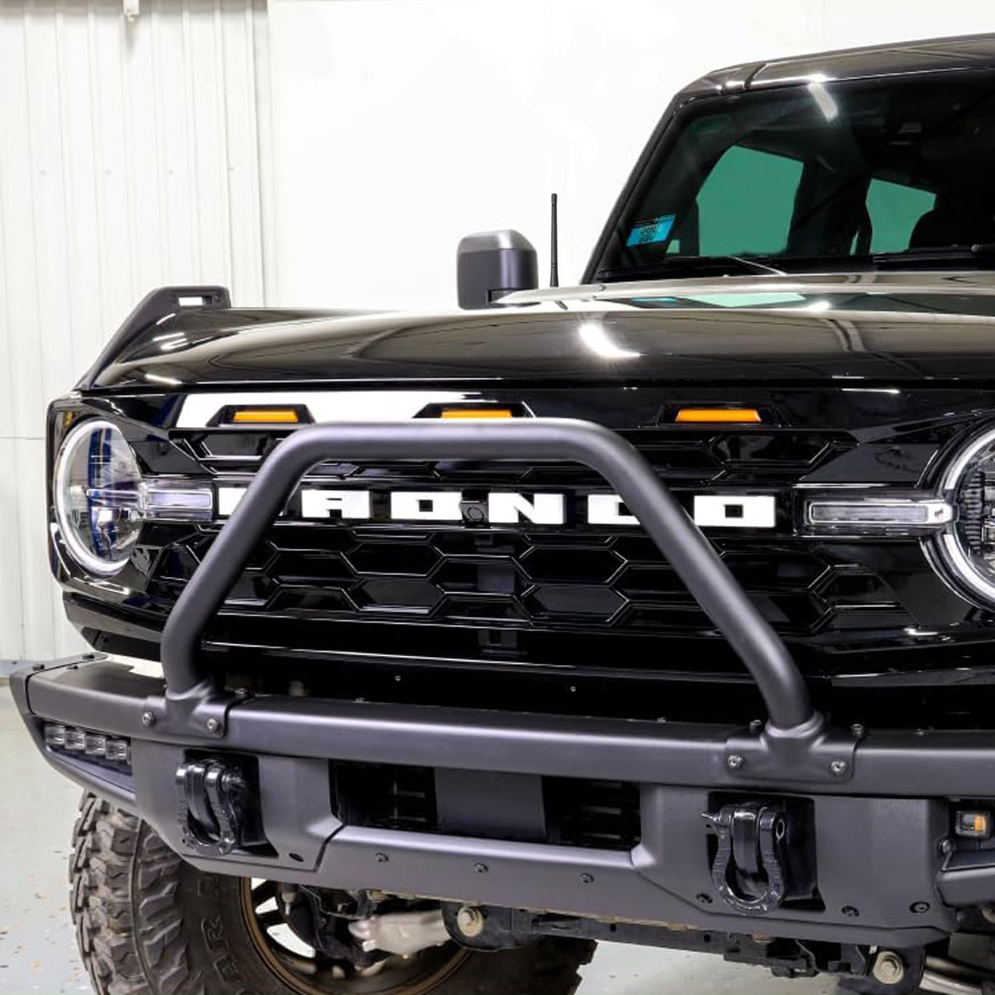 Vofono Short Antenna Compatible With Ford Bronco 2019 2020 2022 2023 2024 2025, Stubby Ford Bronco Raptor Antenna Replacement Upgrade Car Radio Reception, Ford Bronco Accessories