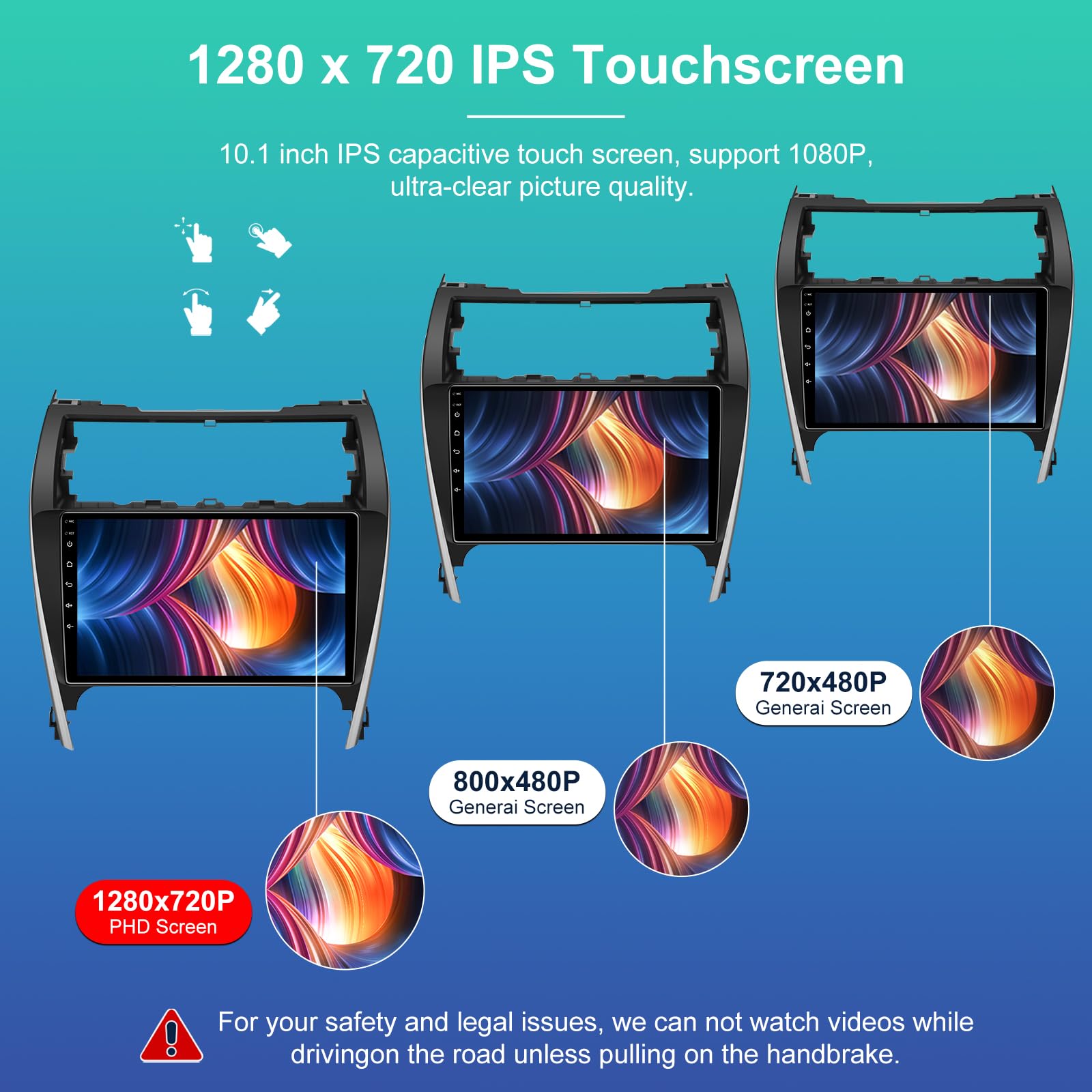 5G Wifi (4G+32G) Android 13 Car Stereo Radio For Toyota Camry 2012 2013 2014, 10.2 Inches Ips Hd Touch Screen Car Radio Wireless