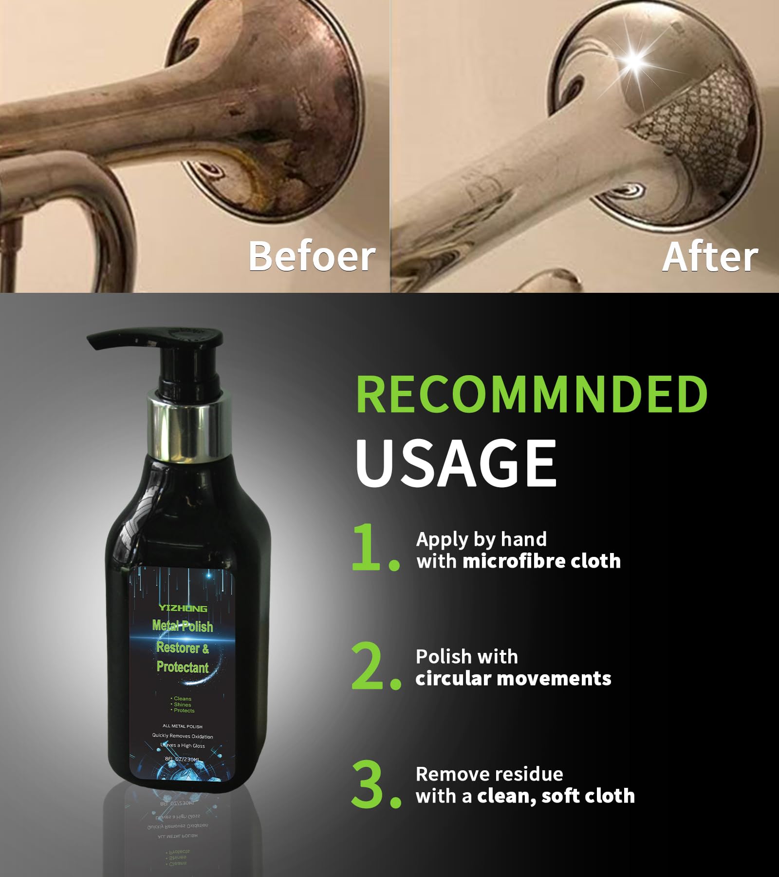 Musical Instrument Polishing Cleaning, Rust Removal, Restoration & Oxidation Protection Kit Various Instruments, Suitable For Br