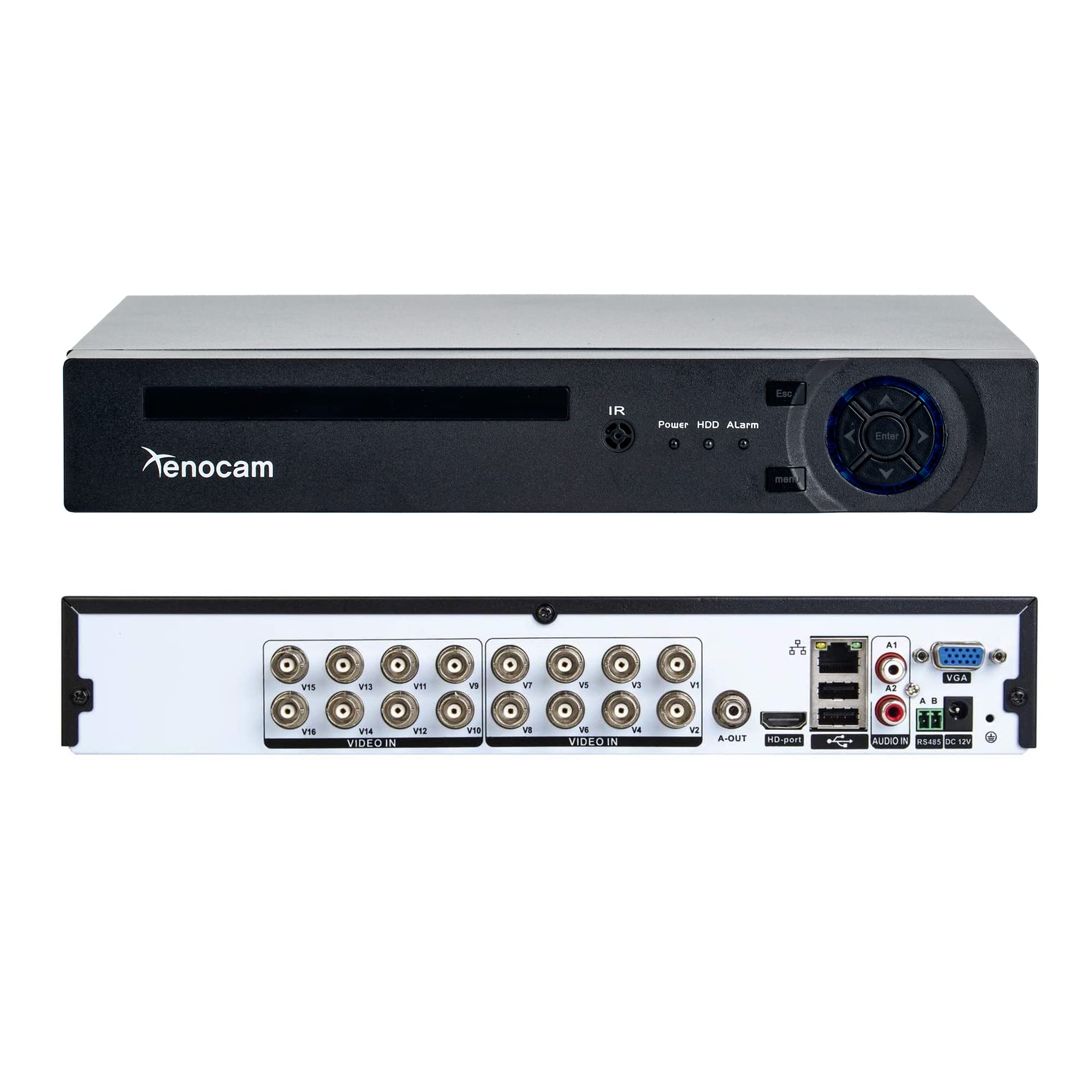 Xenocam 16Ch 1080N Hybrid 5 In 1 Ahd Dvr (1080P Nvr+1080N Ahd+960H Analog+Tvi+Cvi) Standalone Dvr Cctv Surveillance Security Sys